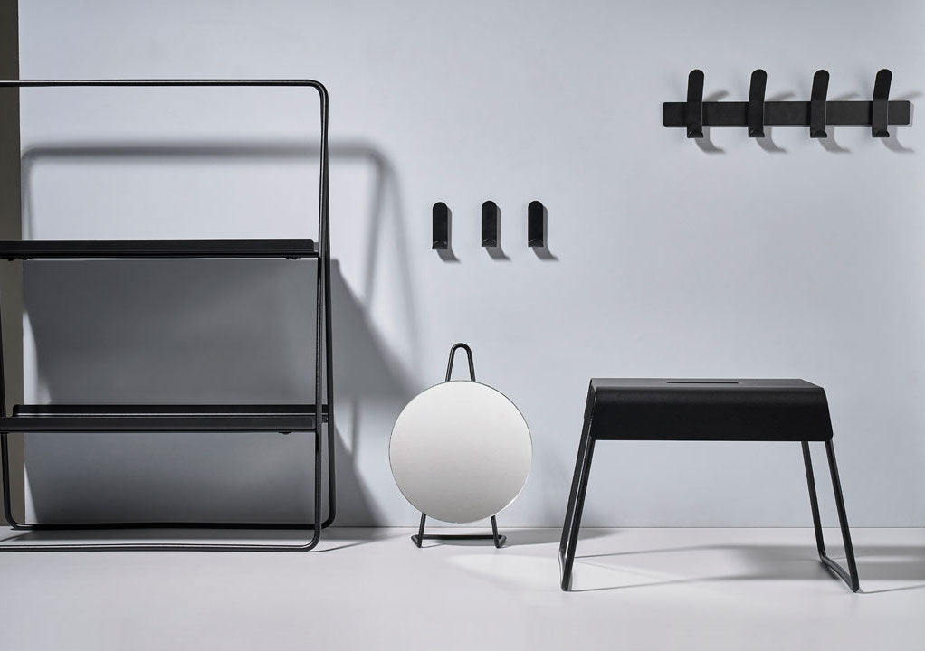 Zone Denmark A-Rack Wandgarderobe black 40x5x11cm Lifestyle