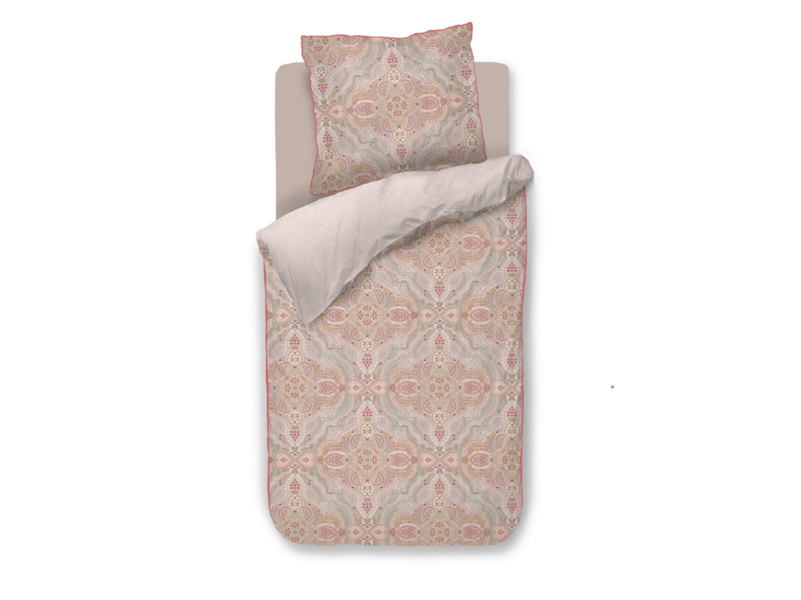 Pip Studio Moon Flower Bettwäsche hellrosa 135x200cm (1 Stück) Freisteller 