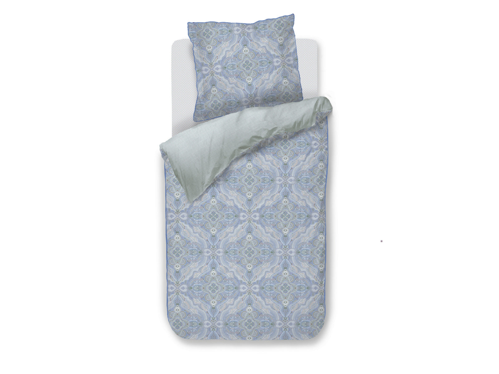 Pip Studio Moon Flower Bettwäsche hellblau 135x200cm (1 Stück) Freisteller 