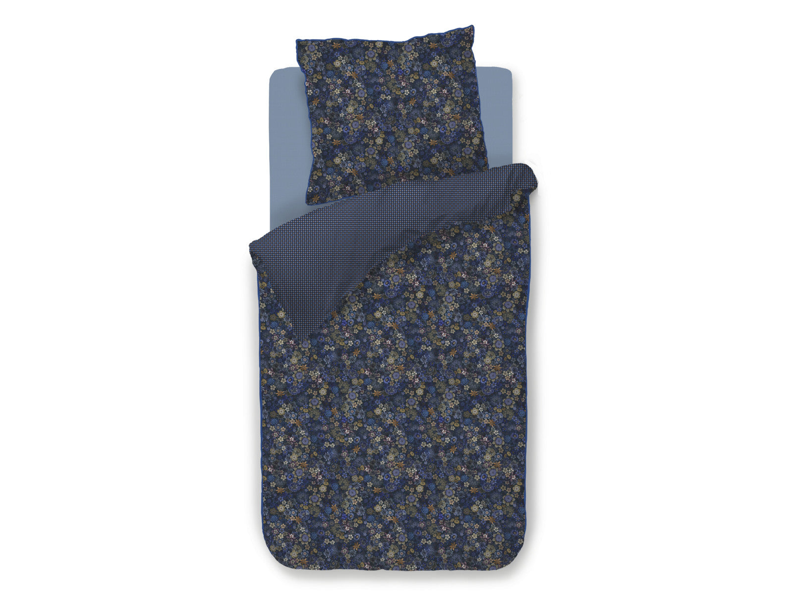 Pip Studio Tutti I Fiori Bettwäsche dunkelblau 135x200cm (1 Stück) Freisteller 