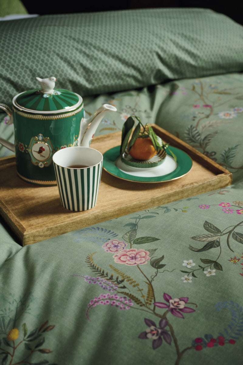 Pip Studio Bustani Bettwäsche grün 135x200cm (1 Stück) Lifestyle 3