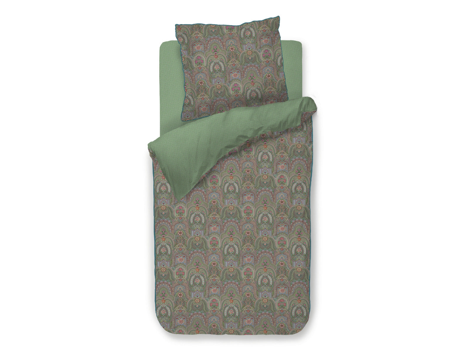 Pip Studio Little Jabali Bettwäsche grün 135x200cm (1 Stück) Freisteller 