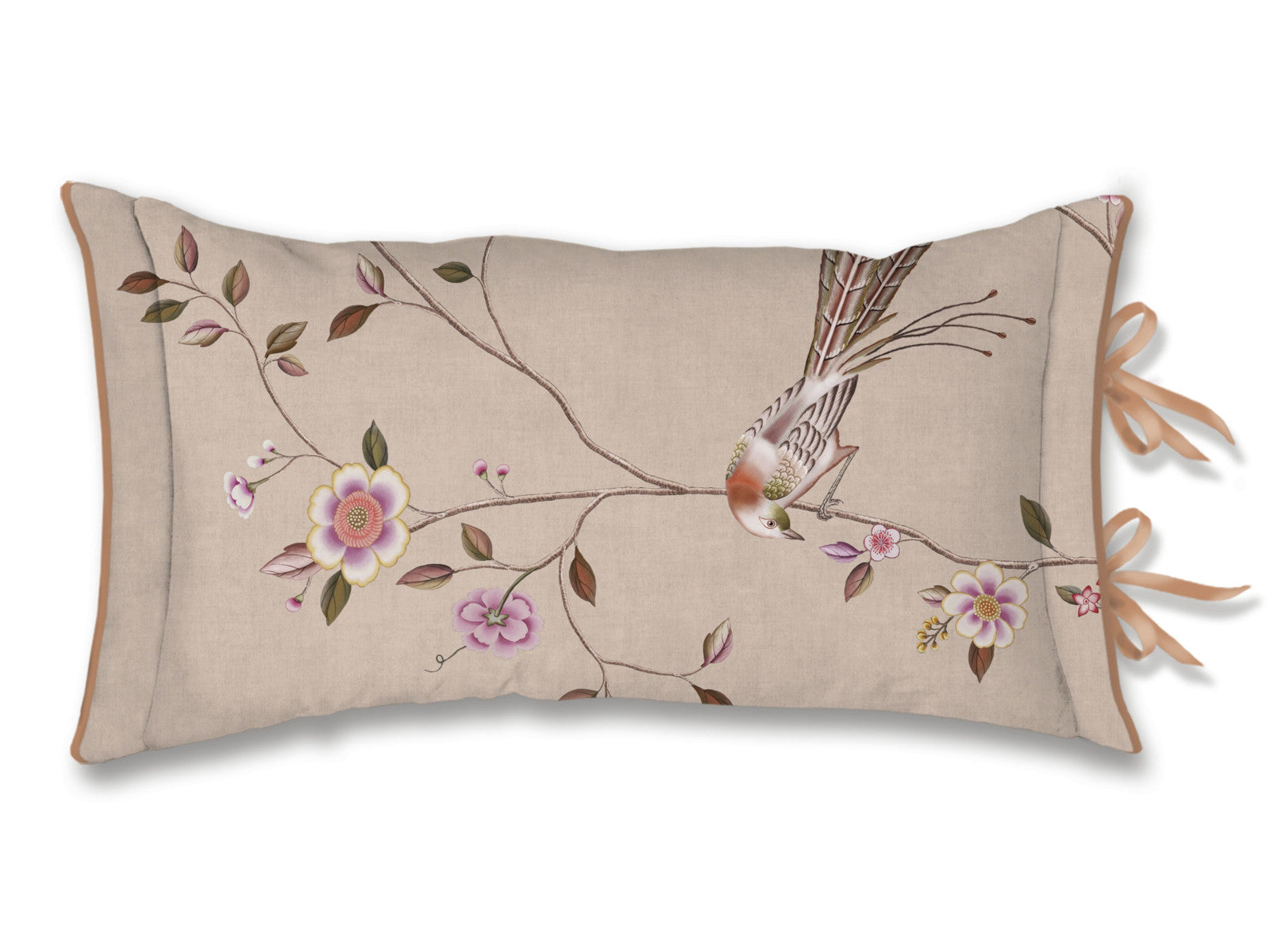 Pip Studio Bamboo Blossom Kissen khaki 35x60cm (1 Stück) Freisteller 