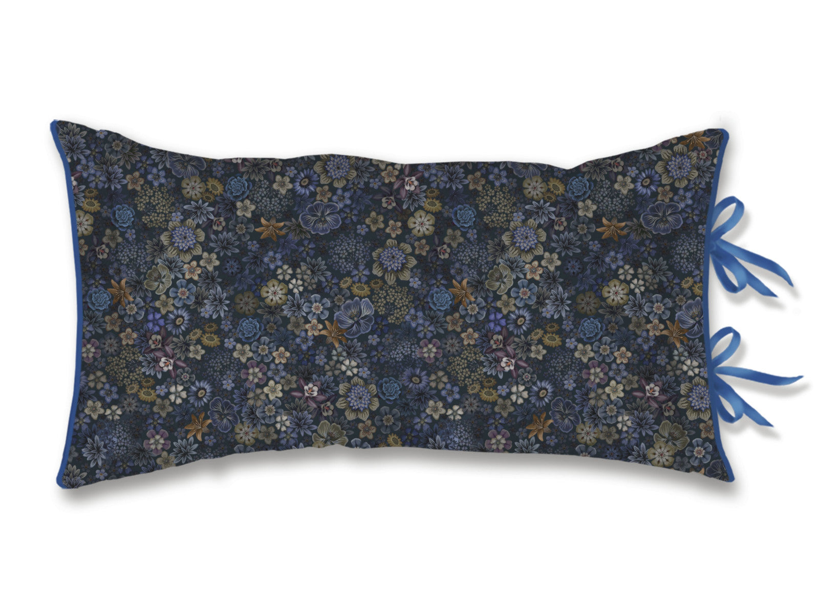 Pip Studio Tutti i Fiori Kissen dunkelblau 35x60cm (1 Stück) Freisteller 