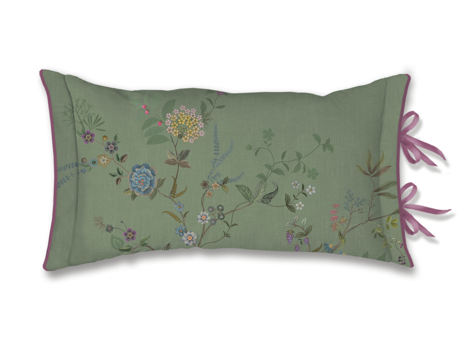 Pip Studio Bustani Kissen grün 35x60cm (1 Stück) Freisteller 