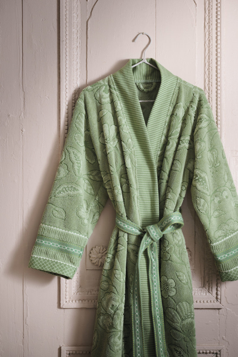 Pip Studio Jasmin Jacquard Bademantel grün S (1 Stück) Lifestyle 1