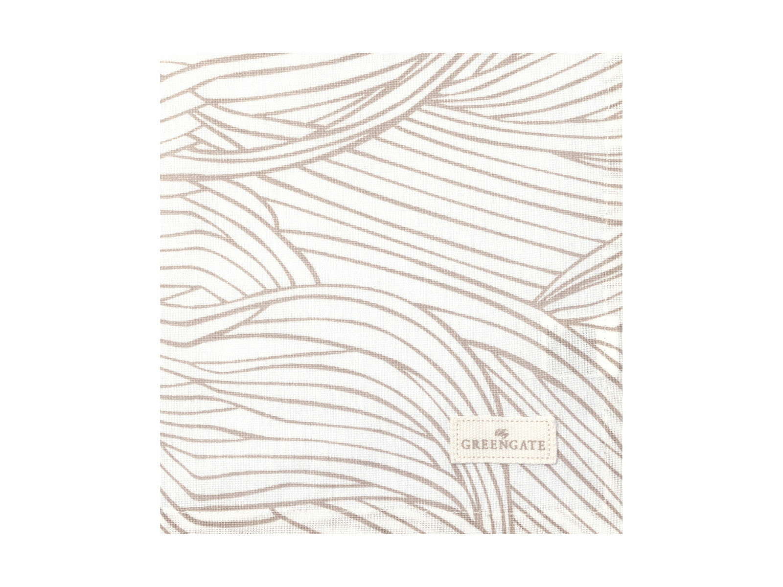 Greengate Wilja Stoffserviette beige 40x40cm Freisteller