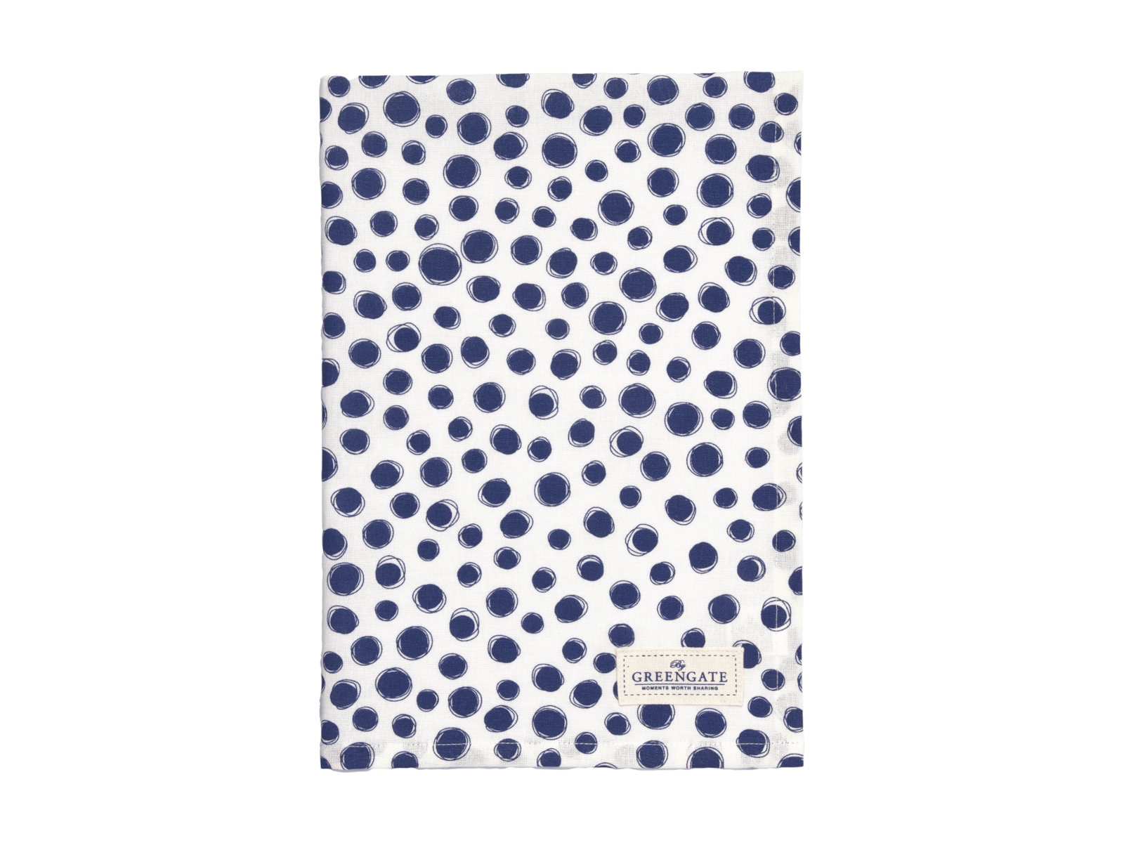 Greengate Tippa Geschirrtuch blue 70x50cm Freisteller