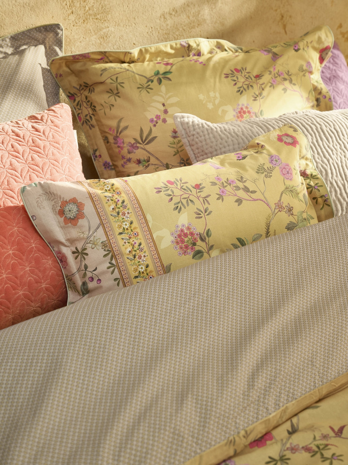 Pip Studio Bodhi Flower Bettwäsche gelb 135x200cm (1 Stück) Lifestyle 2