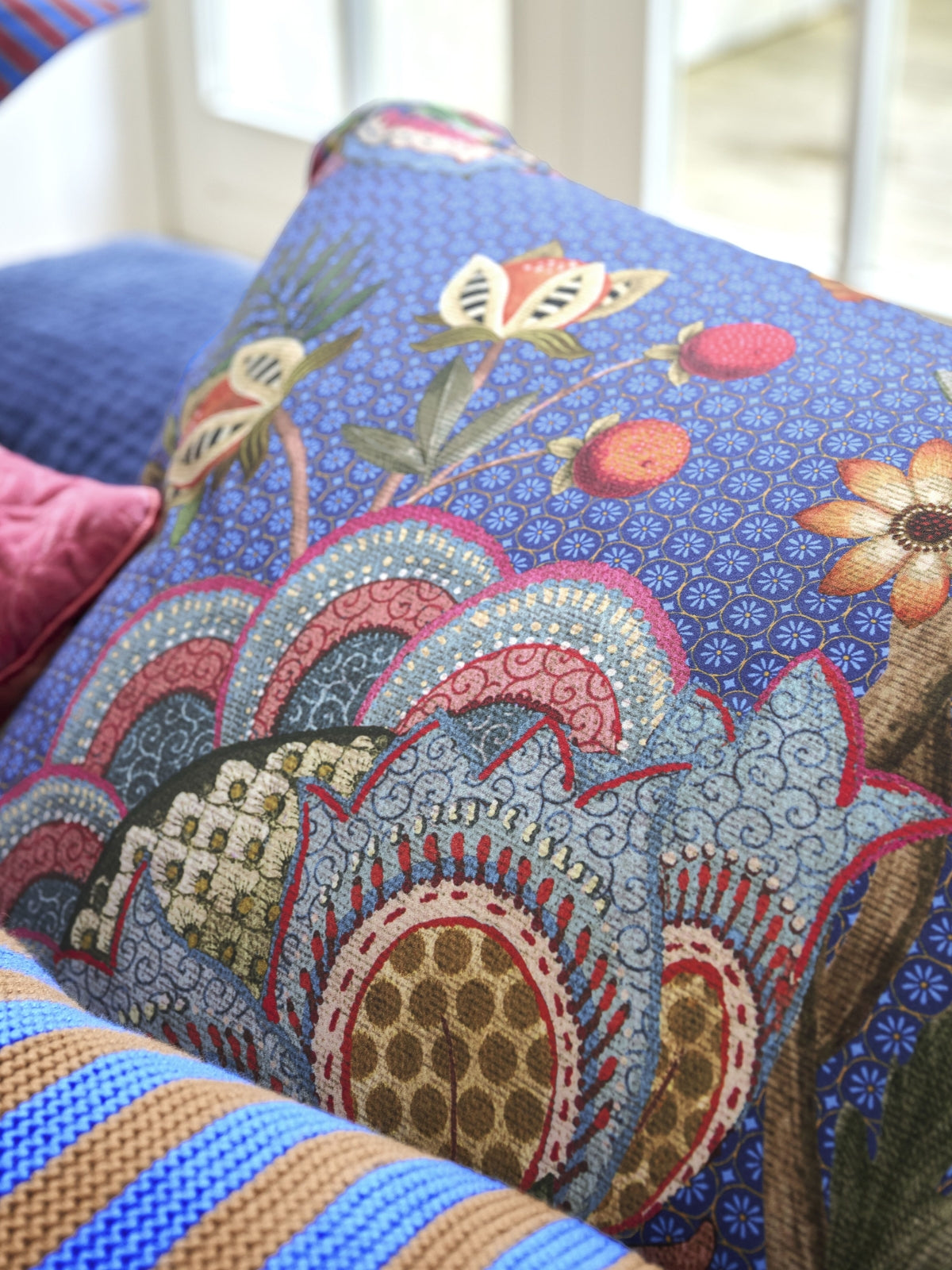 Pip Studio Bombay Bold Bettwäsche blau 135x200cm (1 Stück) Lifestyle 4