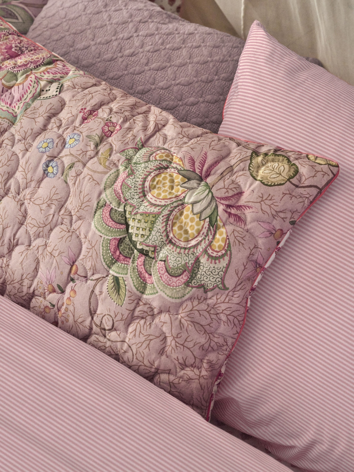 Pip Studio Mumbai Morning Bettwäsche pink 135x200cm (1 Stück) - Produktbild 8