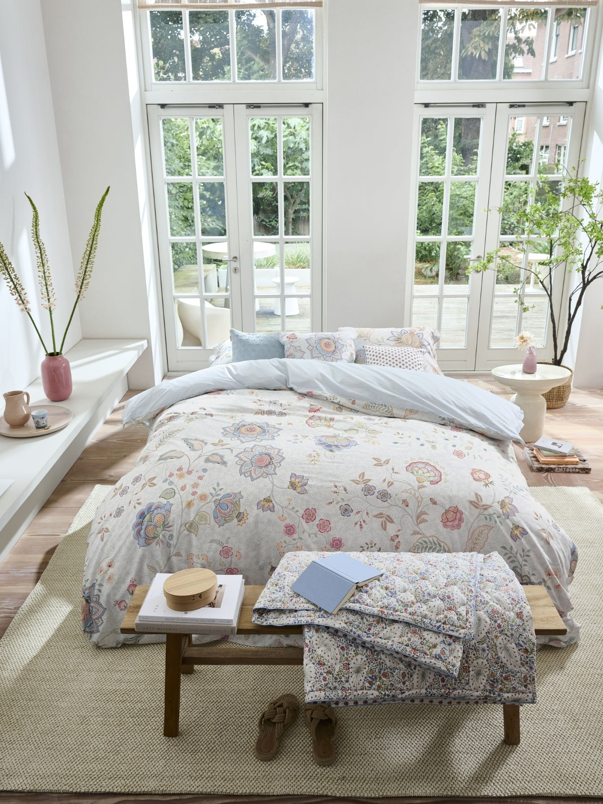 Pip Studio Mumbai Morning Bettwäsche blau 135x200cm (1 Stück) Lifestyle 1