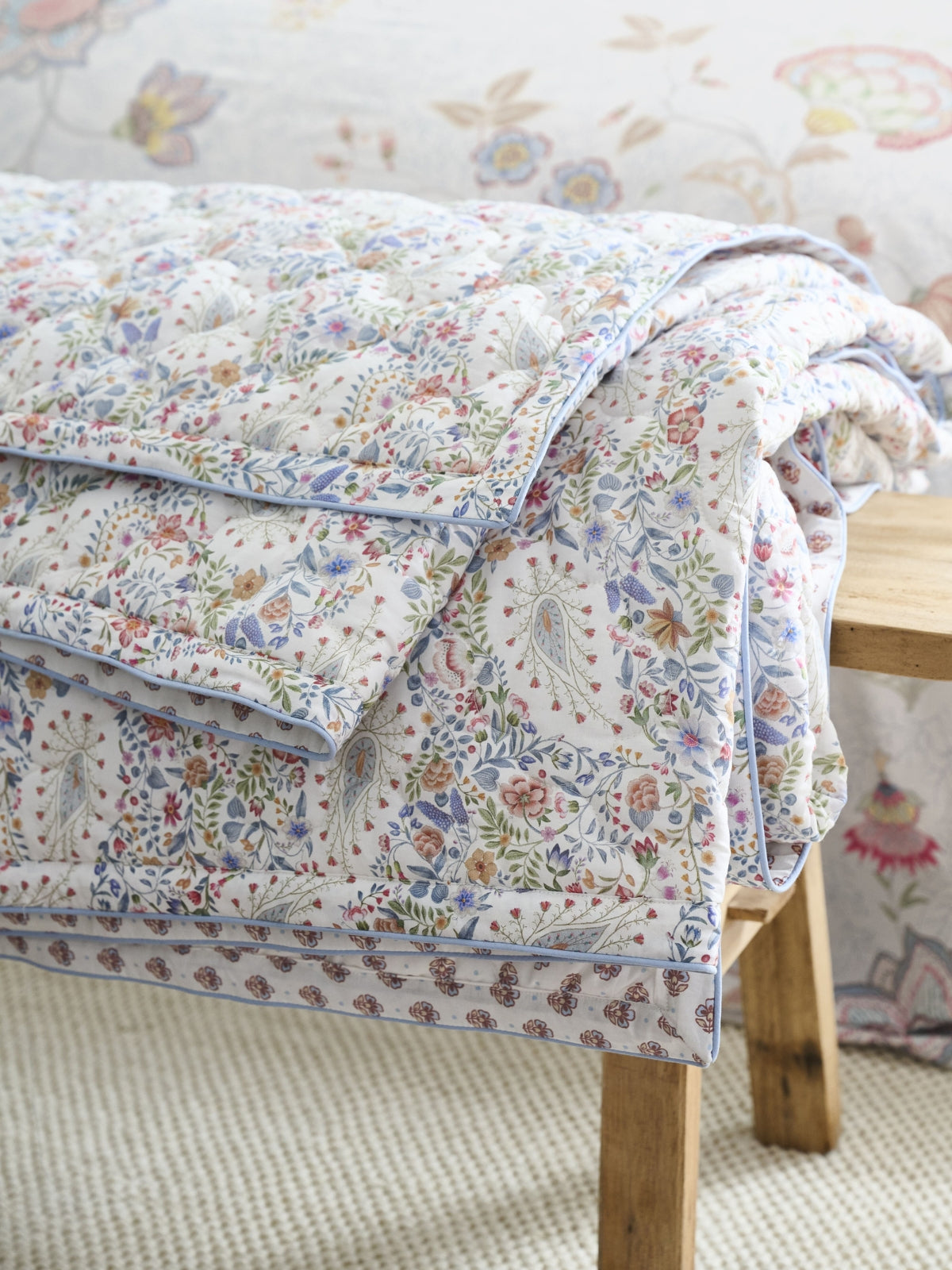 Pip Studio Mumbai Morning Bettwäsche blau 135x200cm (1 Stück) Lifestyle 2