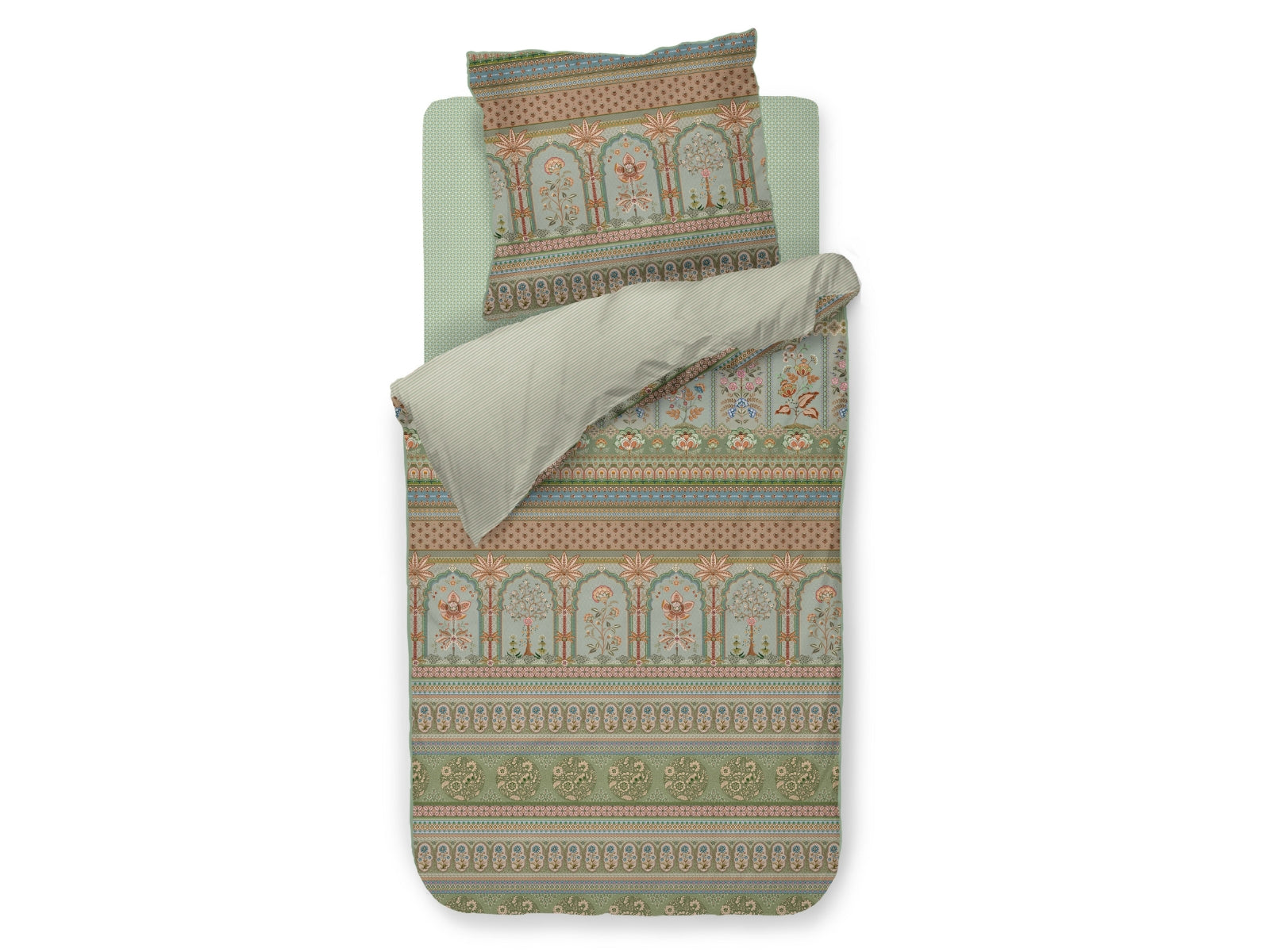 Pip Studio Bollywood Dreams Bettwäsche grün 135x200cm (1 Stück)