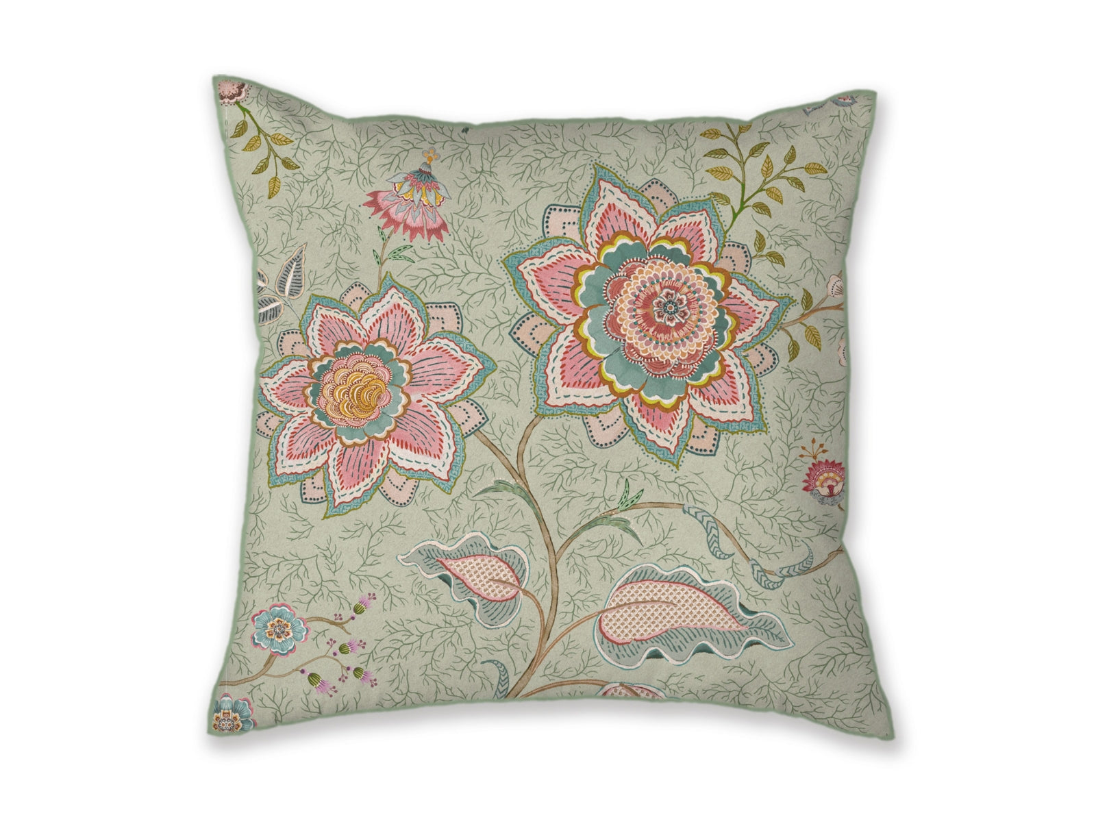 Pip Studio Mumbai Morning Kissen grün 53x53cm (1 Stück) - Produktbild 1