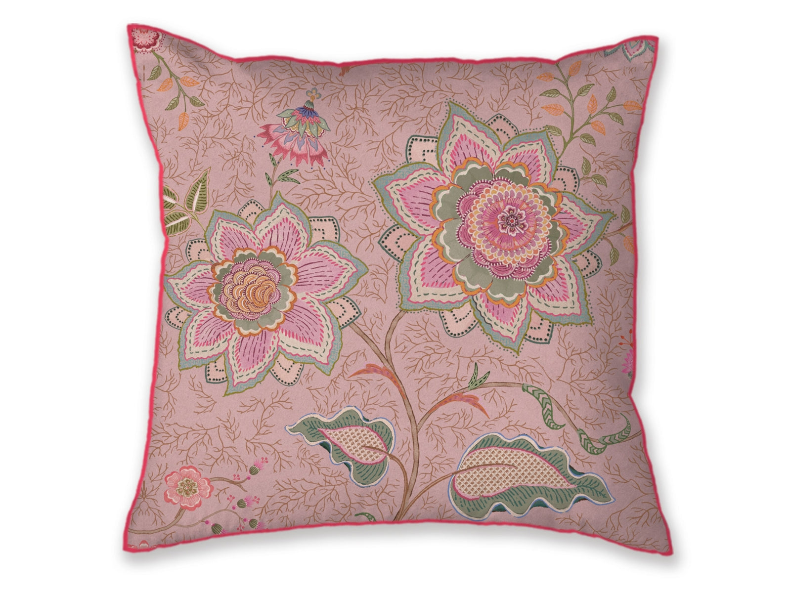 Pip Studio Mumbai Morning Kissen pink 53x53cm (1 Stück) - Produktbild 1