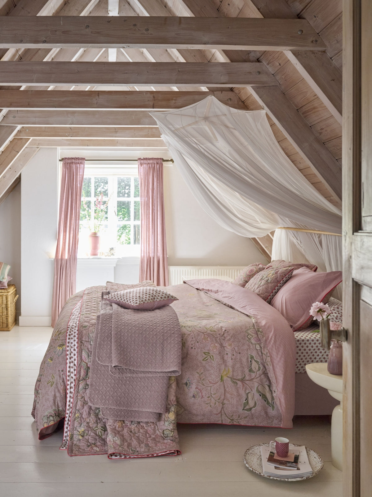 Pip Studio Mumbai Morning Kissen pink 53x53cm (1 Stück) - Produktbild 3
