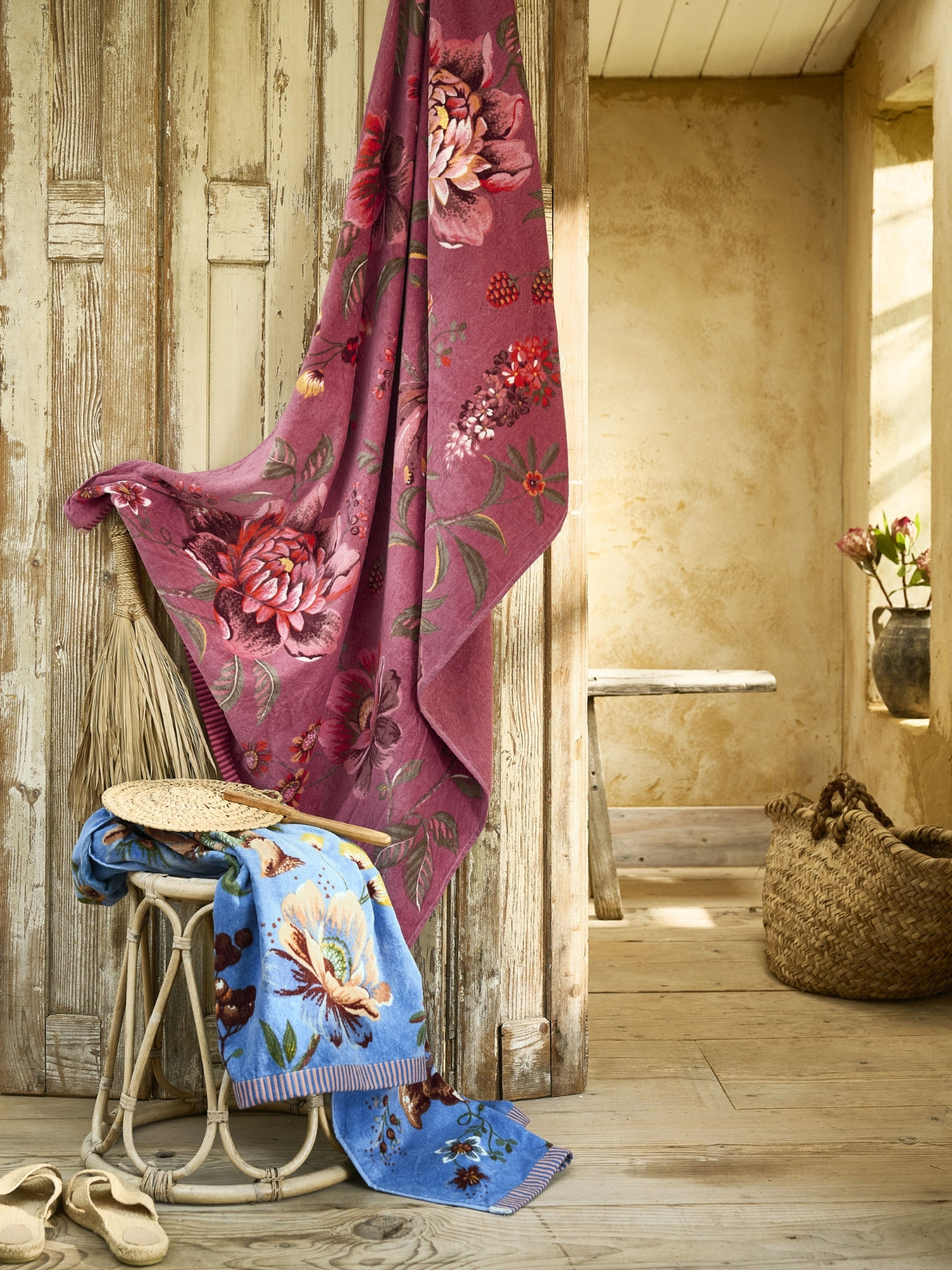 Pip Studio Secret Garden Strandtuch pink 100x180cm (1 Stück) Lifestyle 2