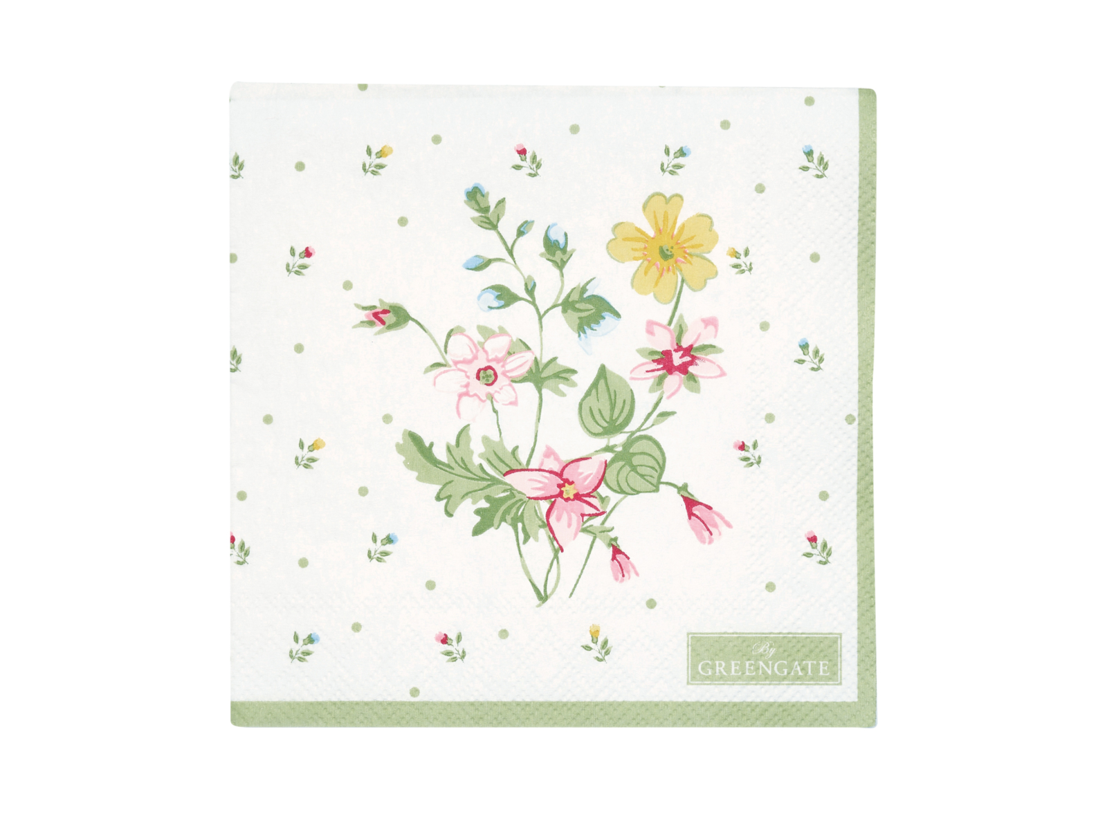 Greengate Fiola Papierservietten white 25cm 20pcs Freisteller