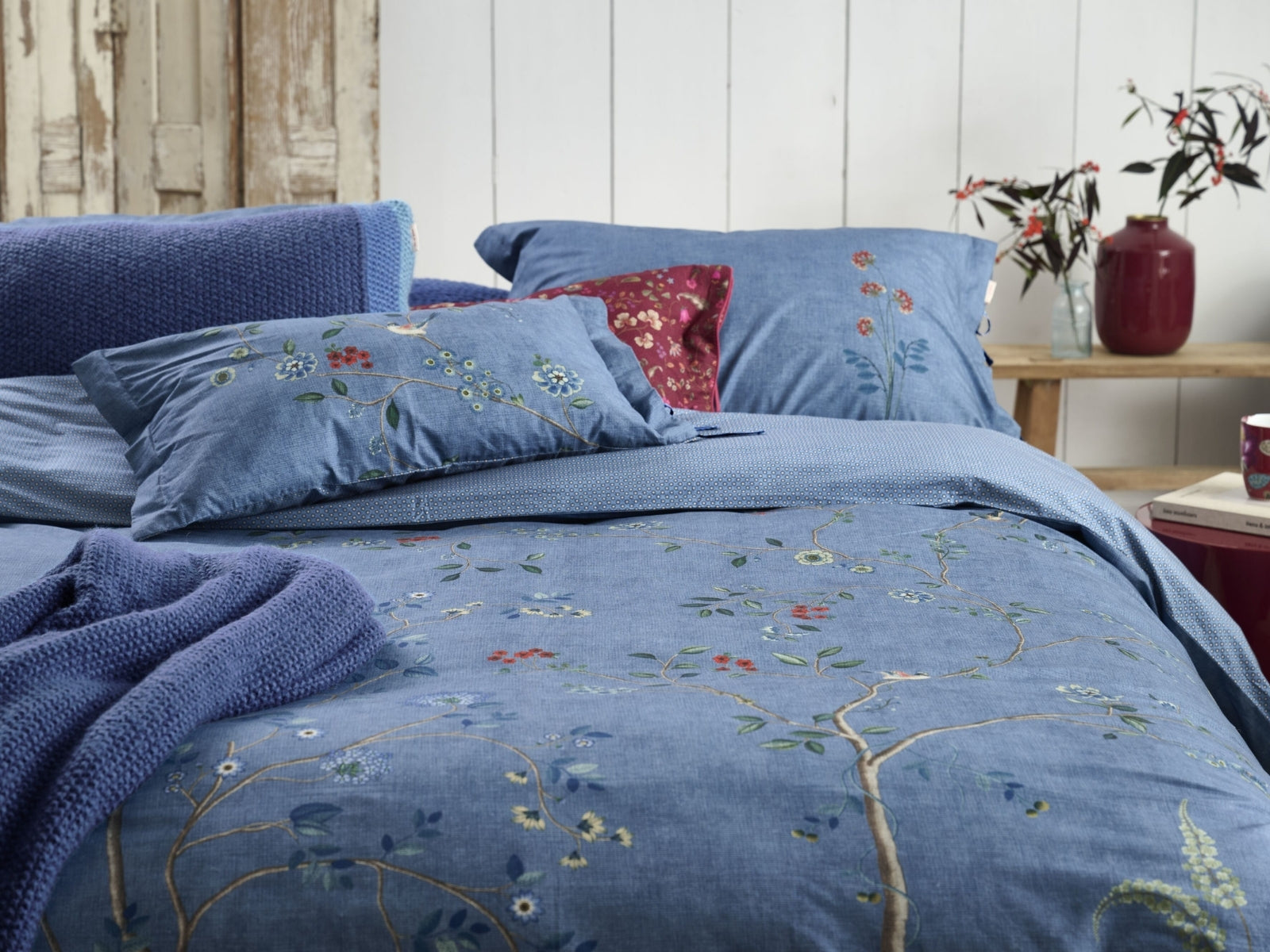 PIP STUDIO Desi Garden Bettwäsche blau 135x200cm (1 Stück) - Produktbild 3