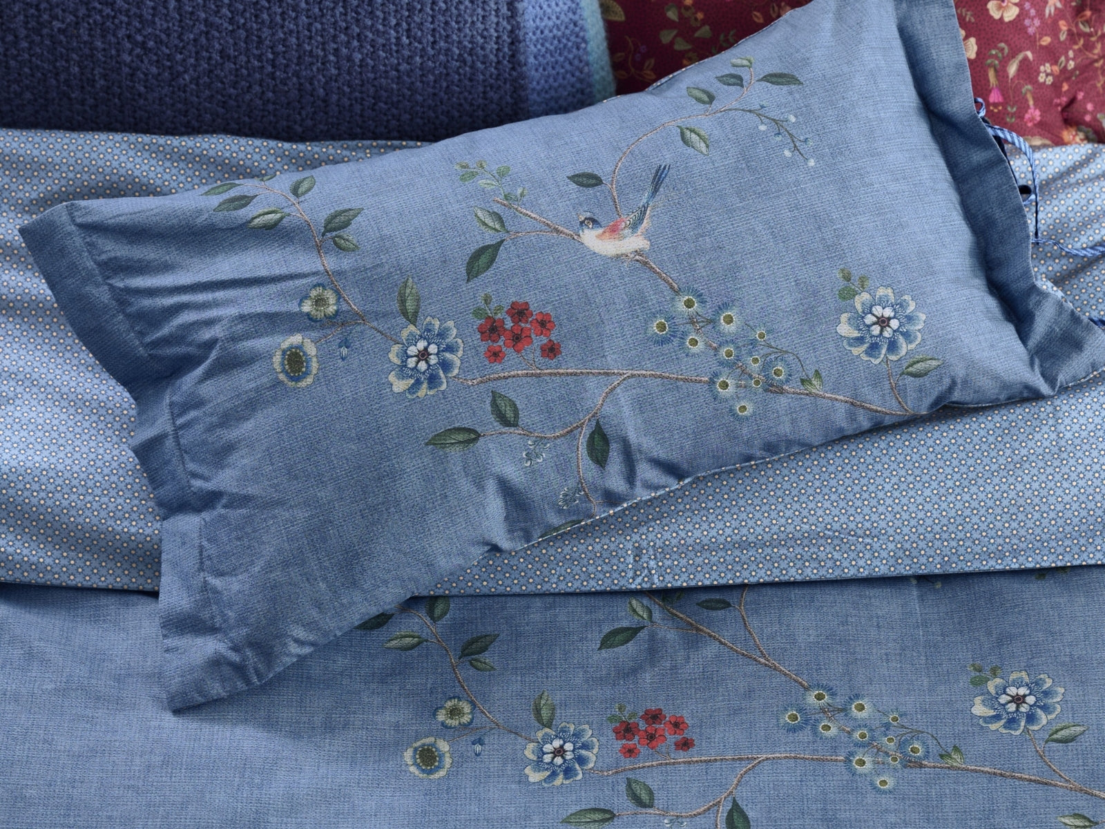 PIP STUDIO Desi Garden Bettwäsche blau 135x200cm (1 Stück) - Produktbild 5