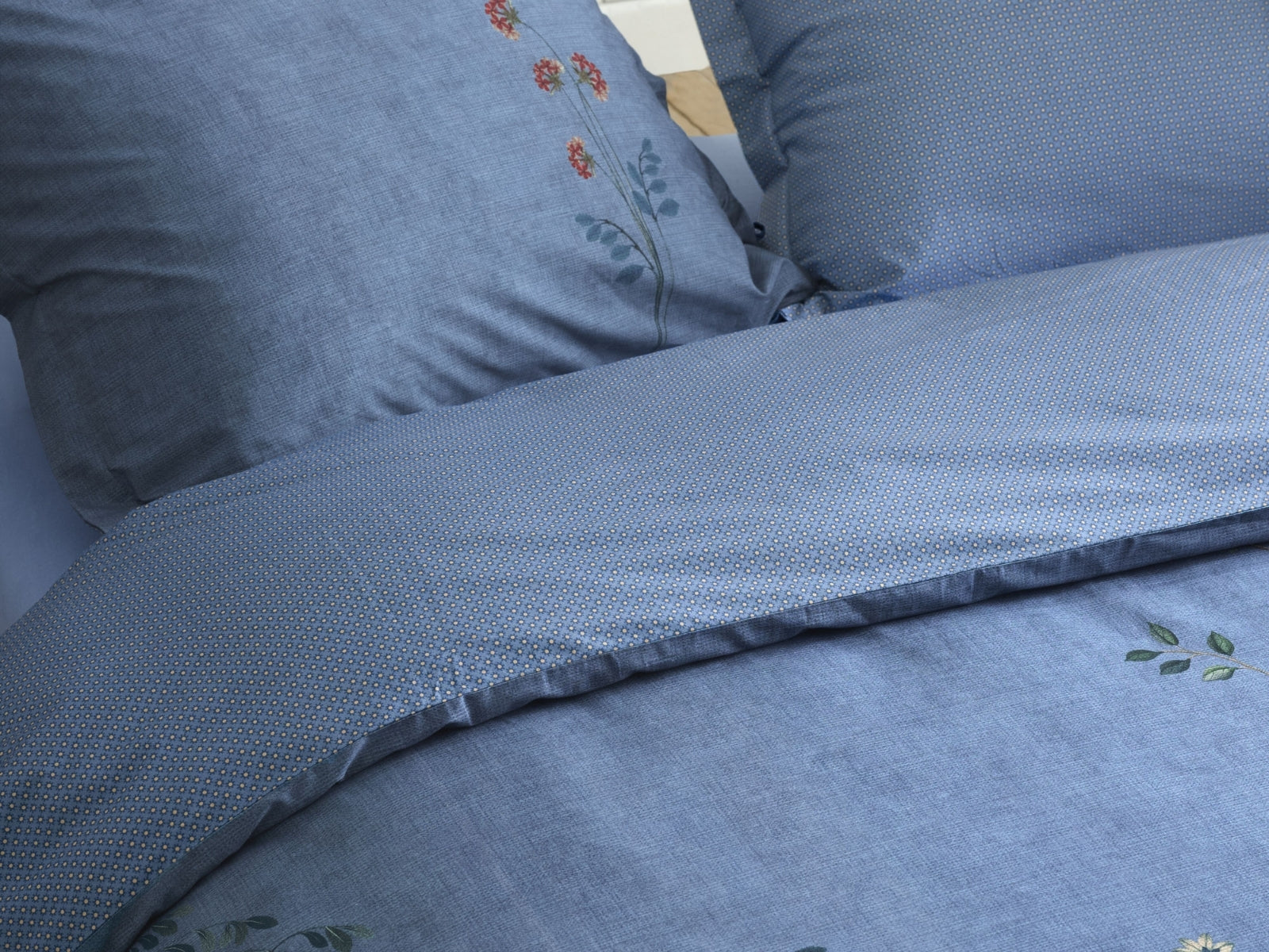 PIP STUDIO Desi Garden Bettwäsche blau 135x200cm (1 Stück) - Produktbild 4