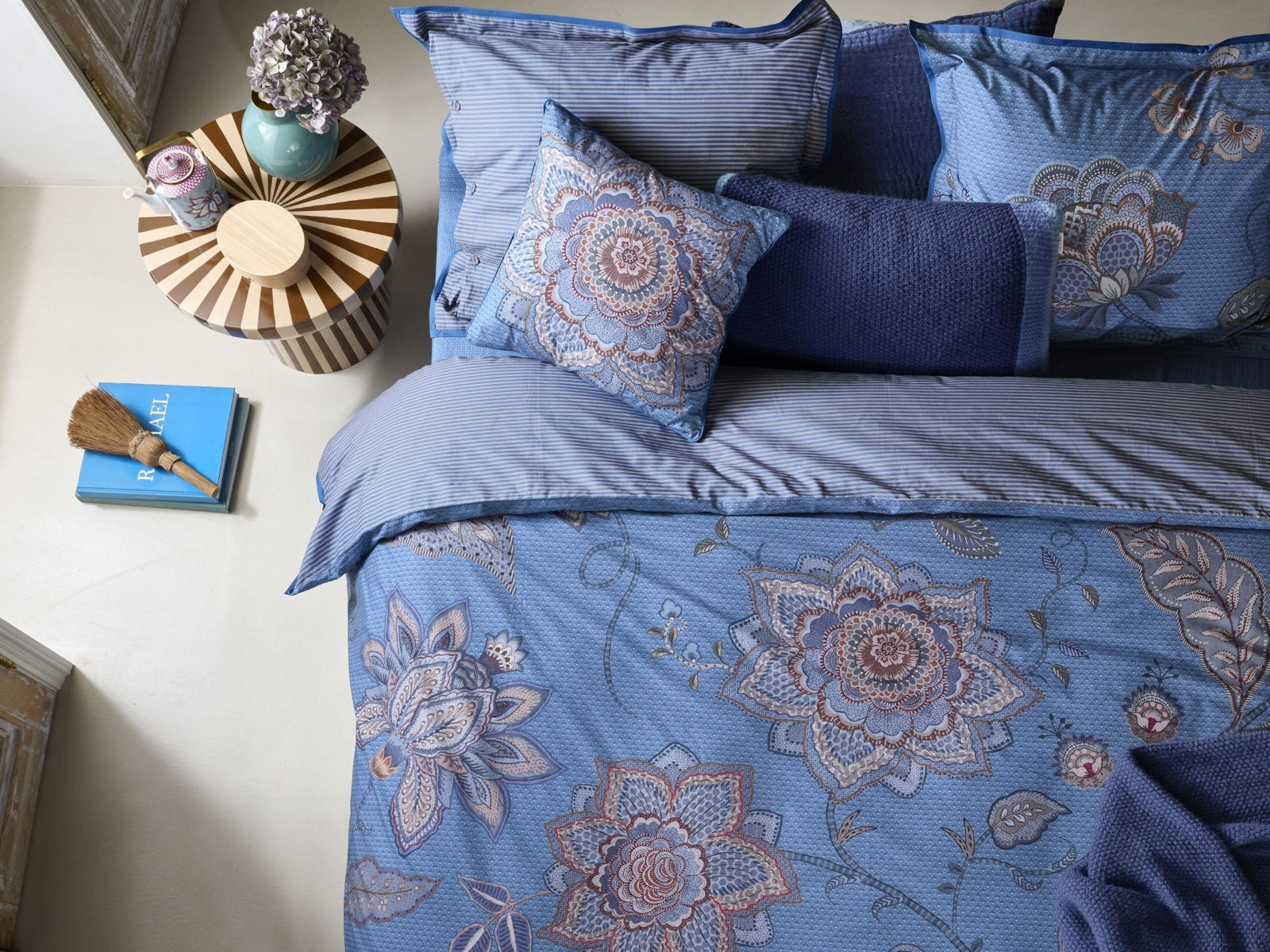 PIP STUDIO Mumbai Night Bettwäsche blau 135x200cm (1 Stück) - Produktbild 2