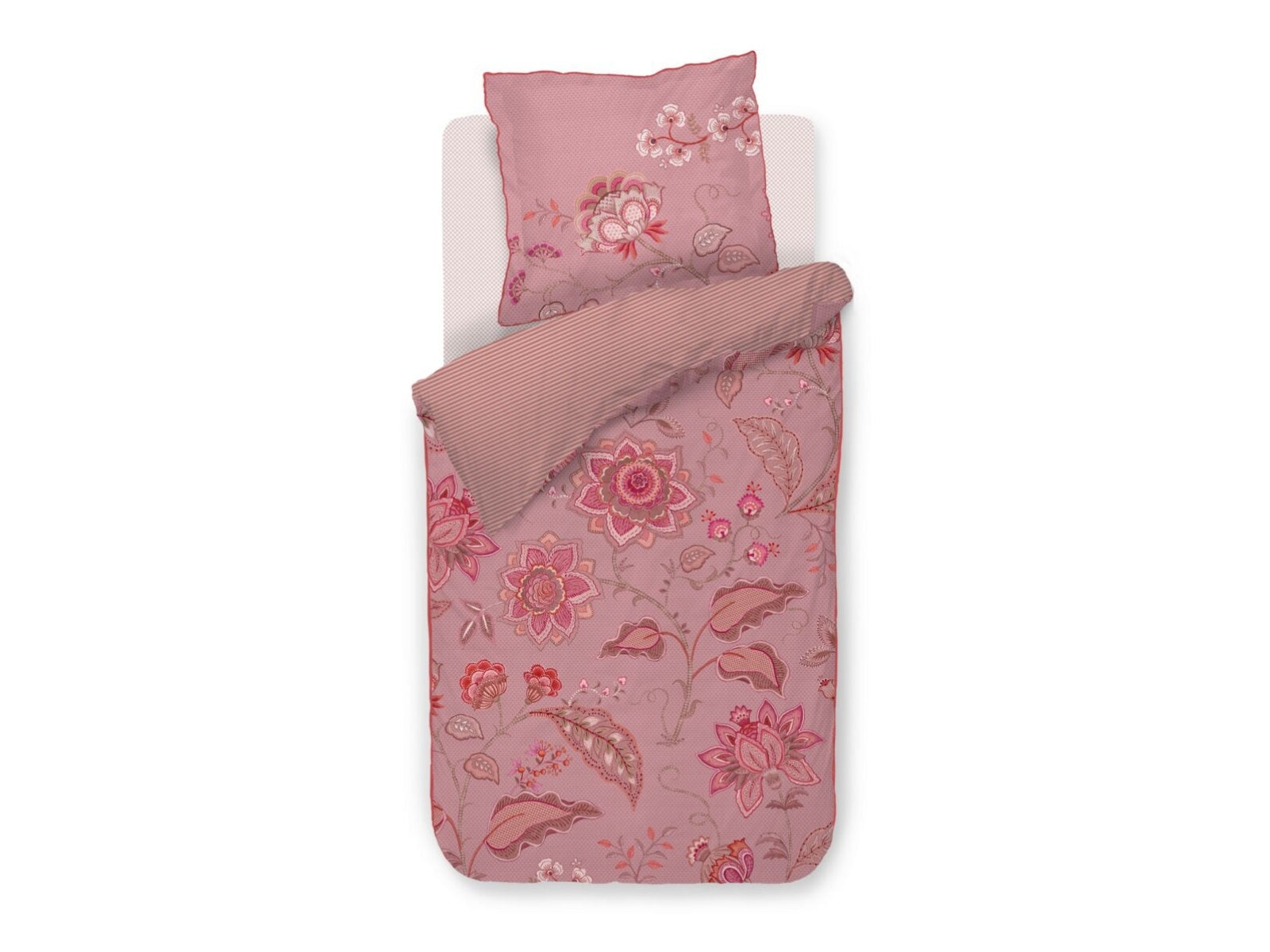 PIP STUDIO Mumbai Night Bettwäsche pink 135x200cm (1 Stück) - Produktbild 1