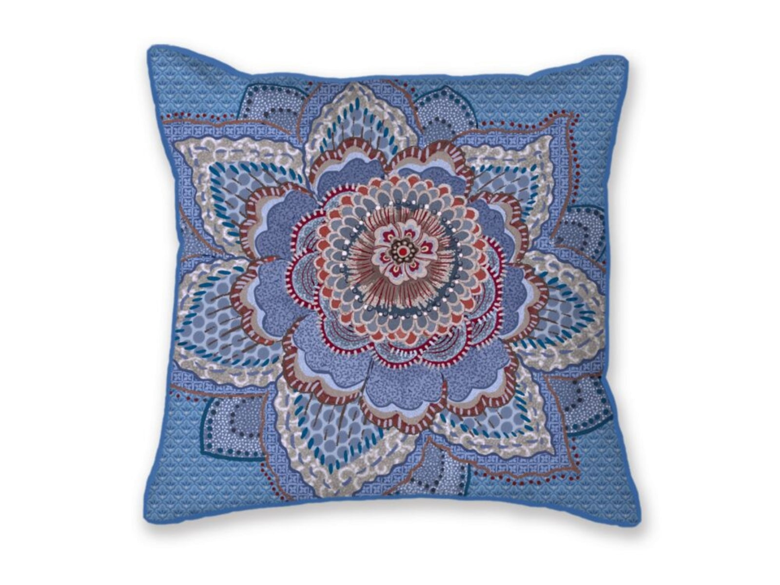 PIP STUDIO Mumbai Night Kissen quadratisch blau 45x45cm (1Stück) - Produktbild 1