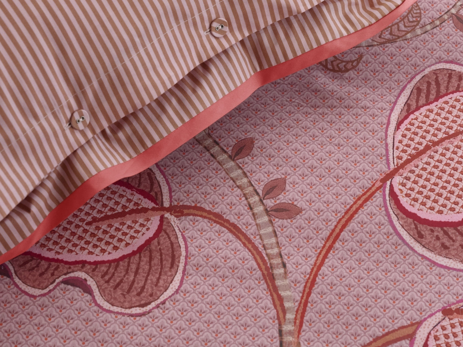 PIP STUDIO Mumbai Night Kissen quadratisch pink 45x45cm (1Stück) - Produktbild 4