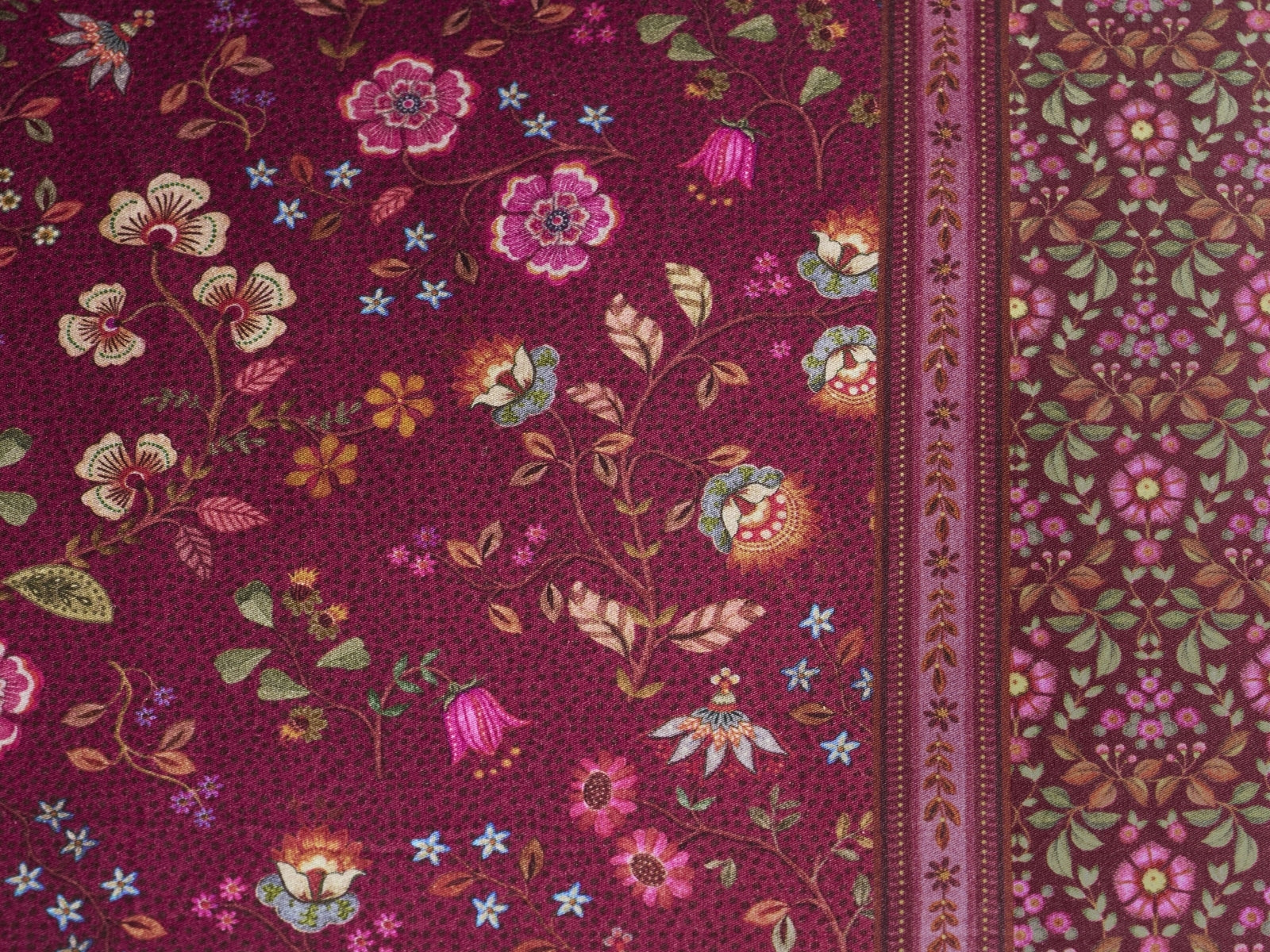 PIP STUDIO Flora Bangalore Bettwäsche dark pink 135x200cm (1 Stück) - Produktbild 3
