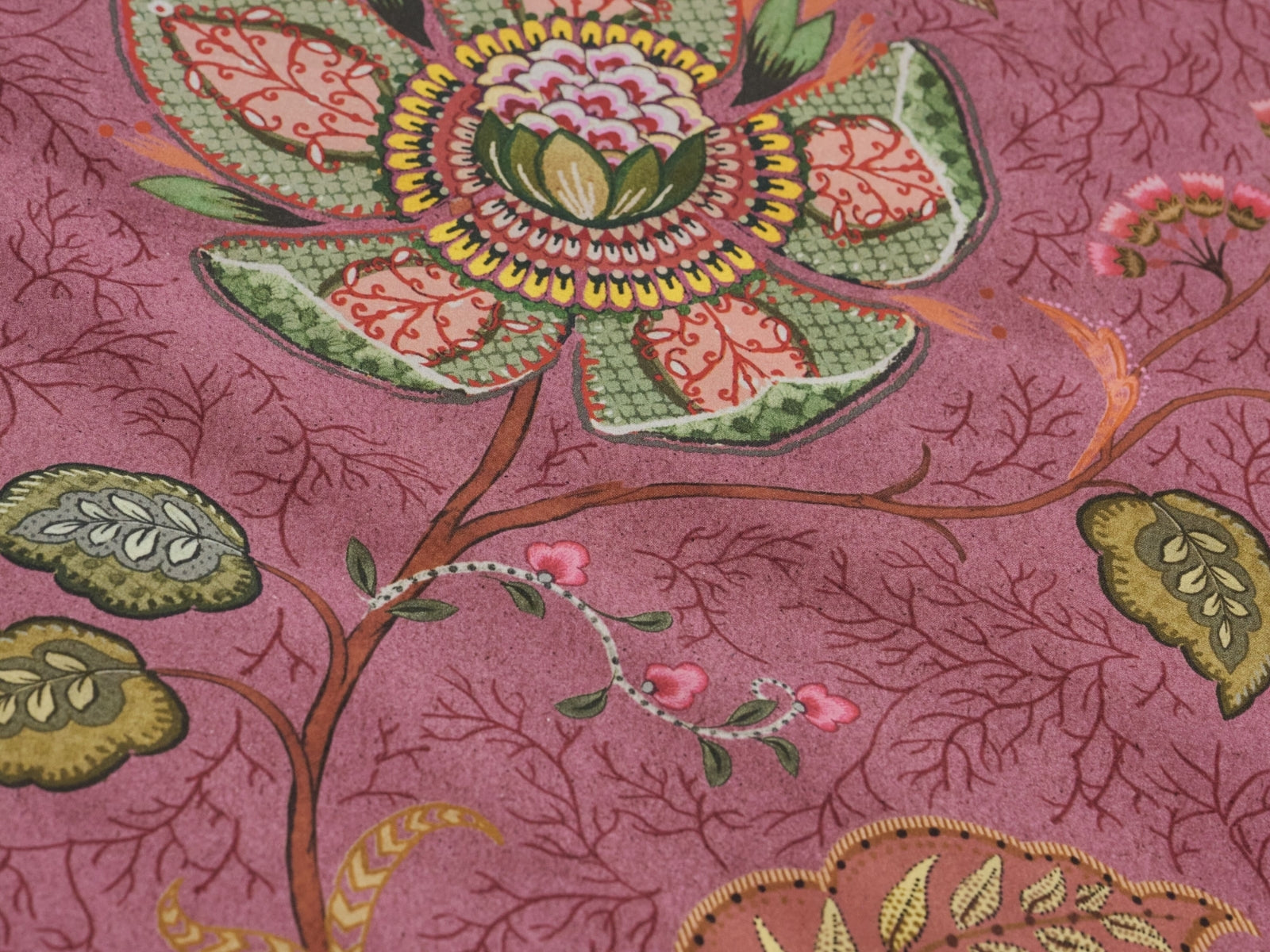 PIP STUDIO Mumbai Evening Bettwäsche dark pink 135x200cm (1 Stück) - Produktbild 6
