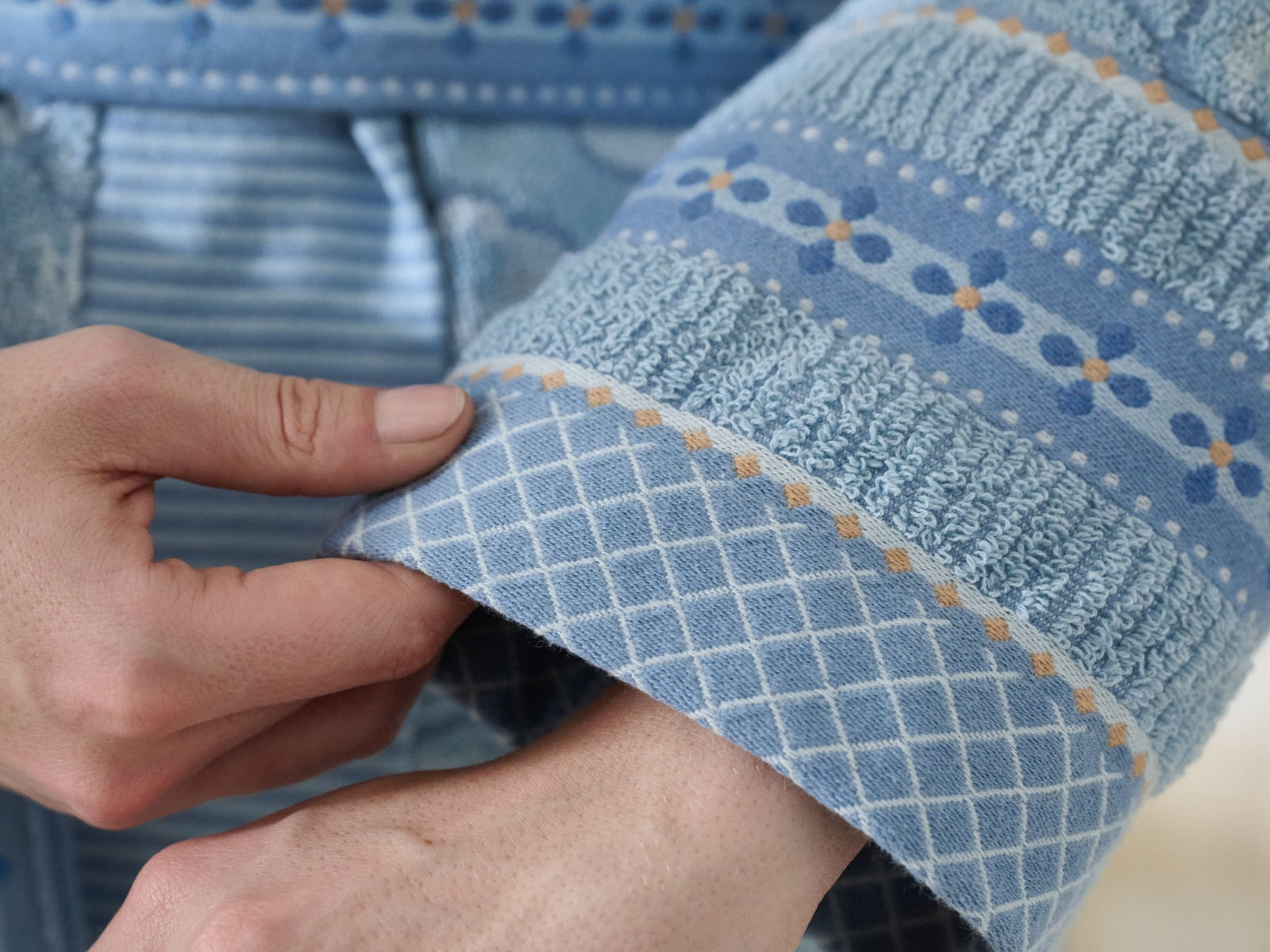 PIP STUDIO Jasmin Jacquard Bademantel light blue XXL (1 Stück) - Produktbild 4