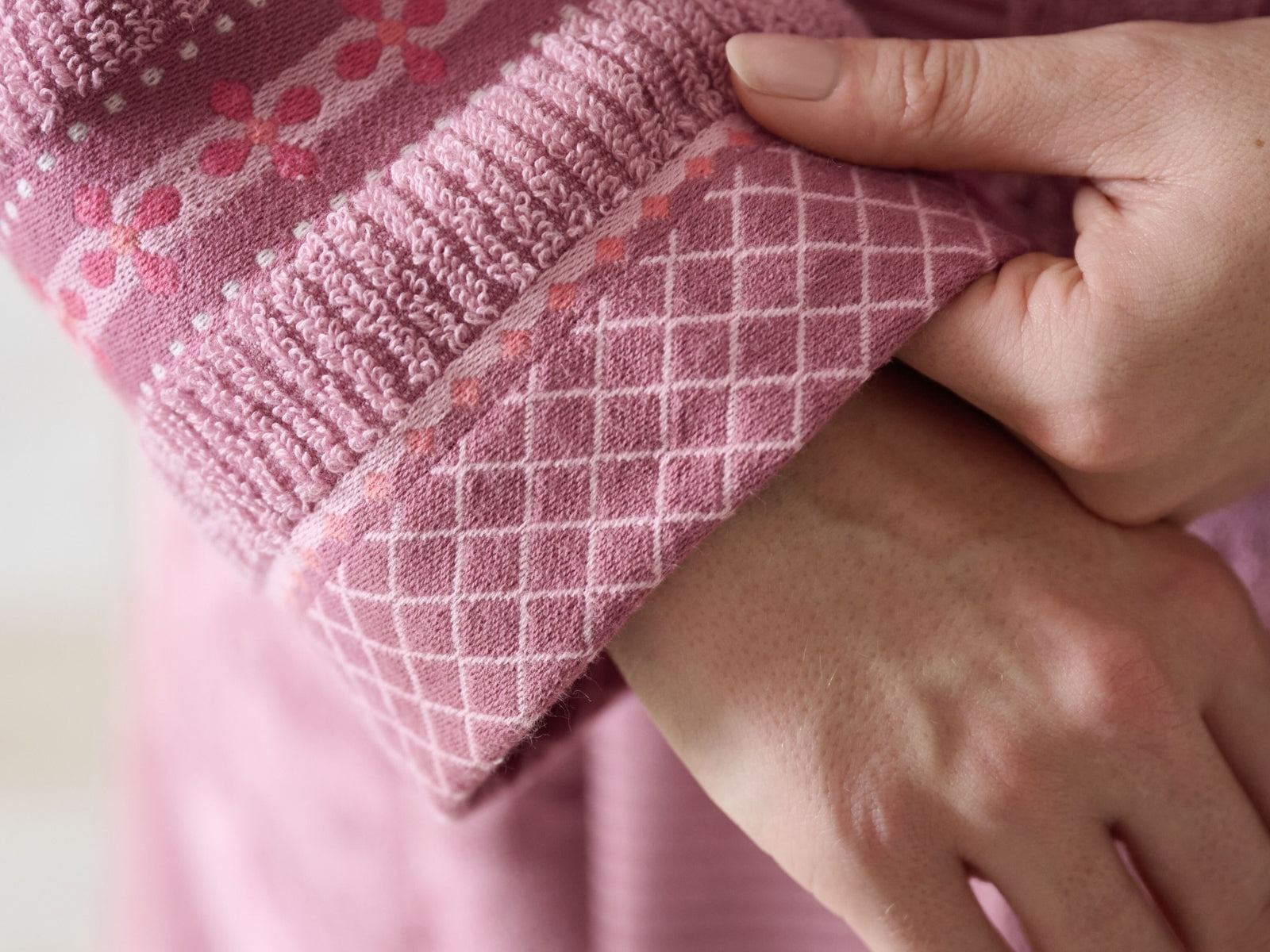 PIP STUDIO Jasmin Jacquard Bademantel light pink XXL (1 Stück) - Produktbild 3