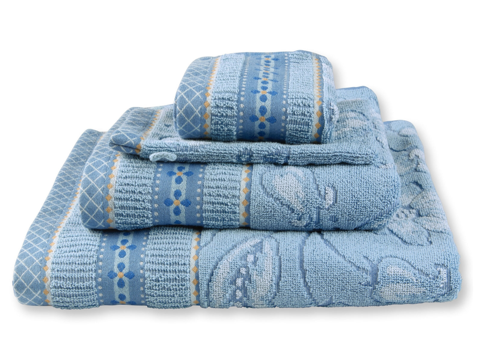 PIP STUDIO Jasmin Jacquard Gästehandtuch light blue 30x50cm (1 Stück) - Produktbild 2