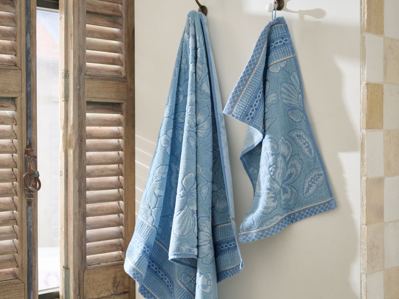 PIP STUDIO Jasmin Jacquard Handtuch light blue 55x100cm (1 Stück) - Produktbild 4