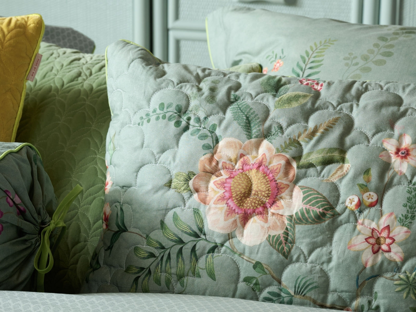 PIP STUDIO Everbloom Kissen rechteckig grün 45x70cm (1 Stück) - Produktbild 3