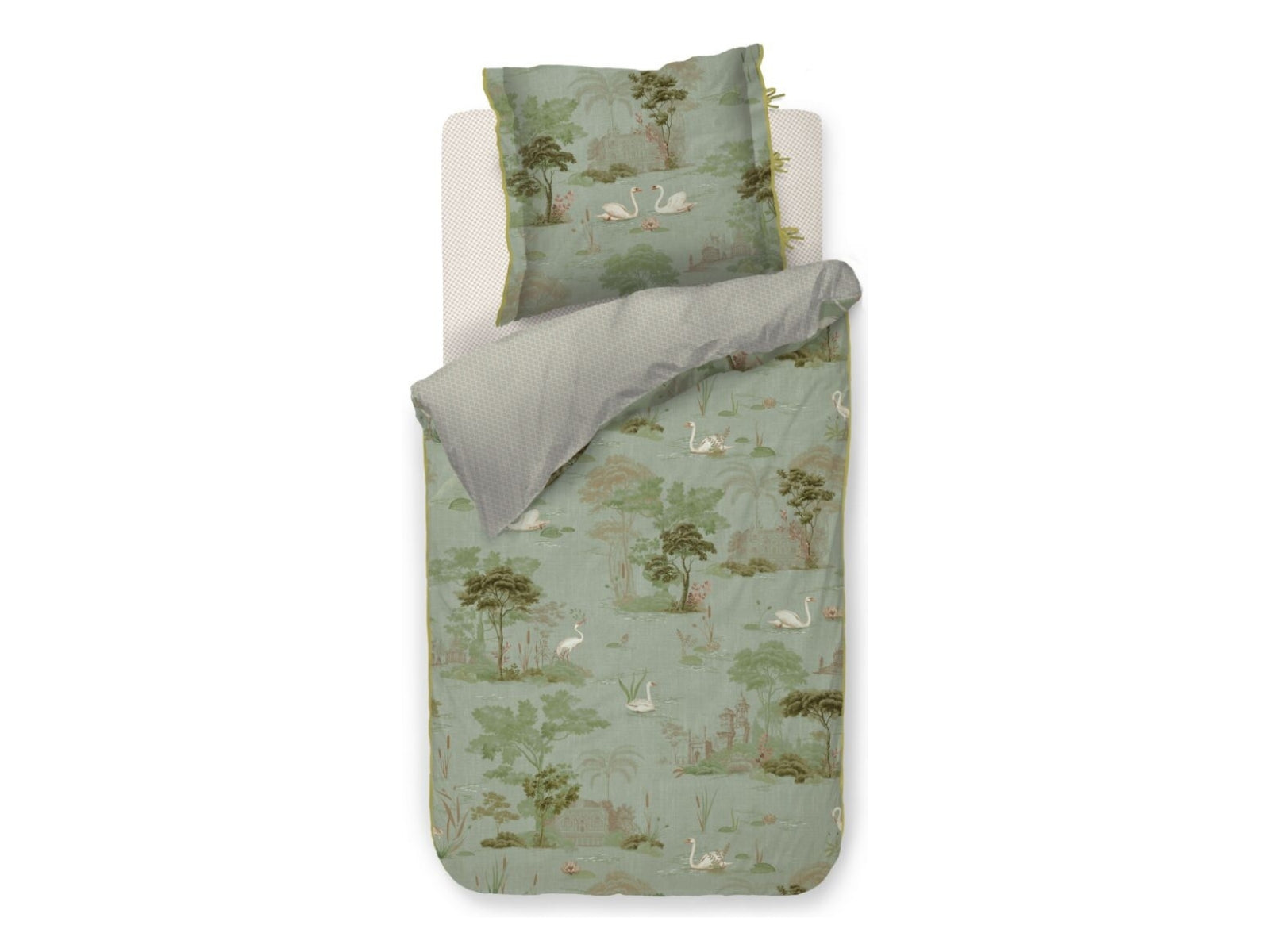 PIP STUDIO Darjeeling Days Bettwäsche grün 135x200cm (1 Stück) - Produktbild 1