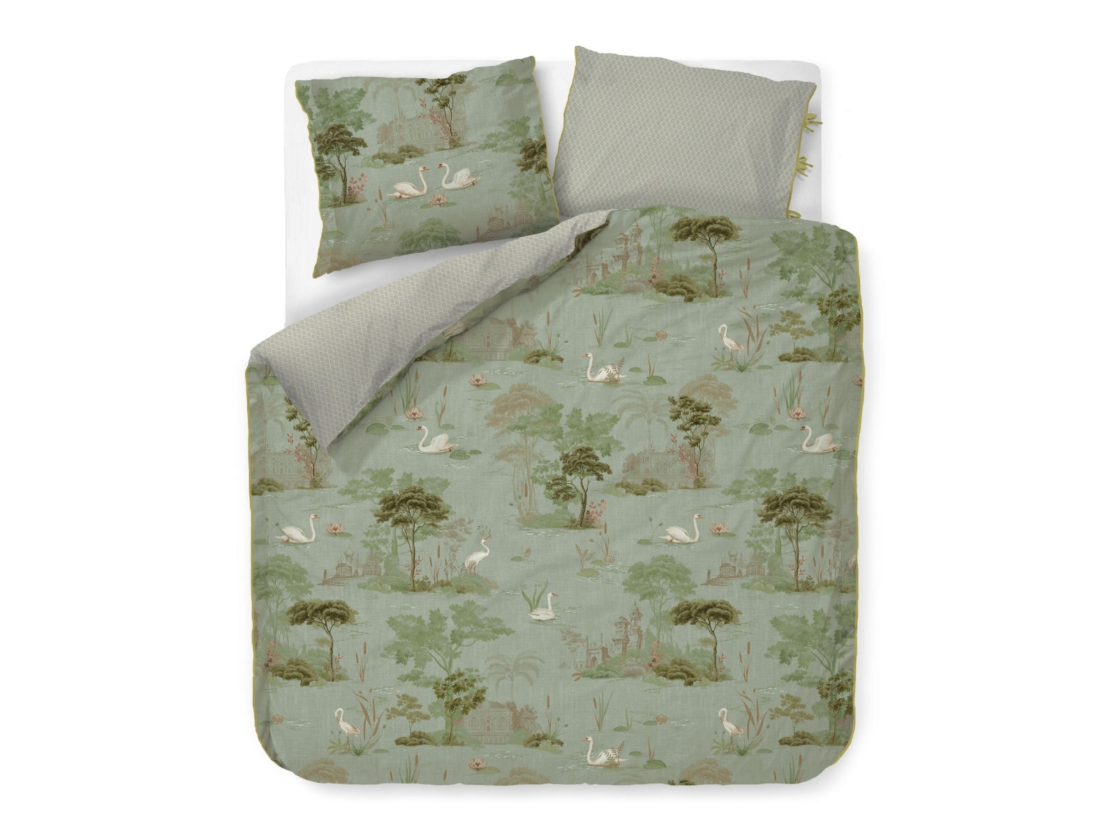 PIP STUDIO Darjeeling Days Bettwäsche grün 135x200cm (1 Stück) - Produktbild 2