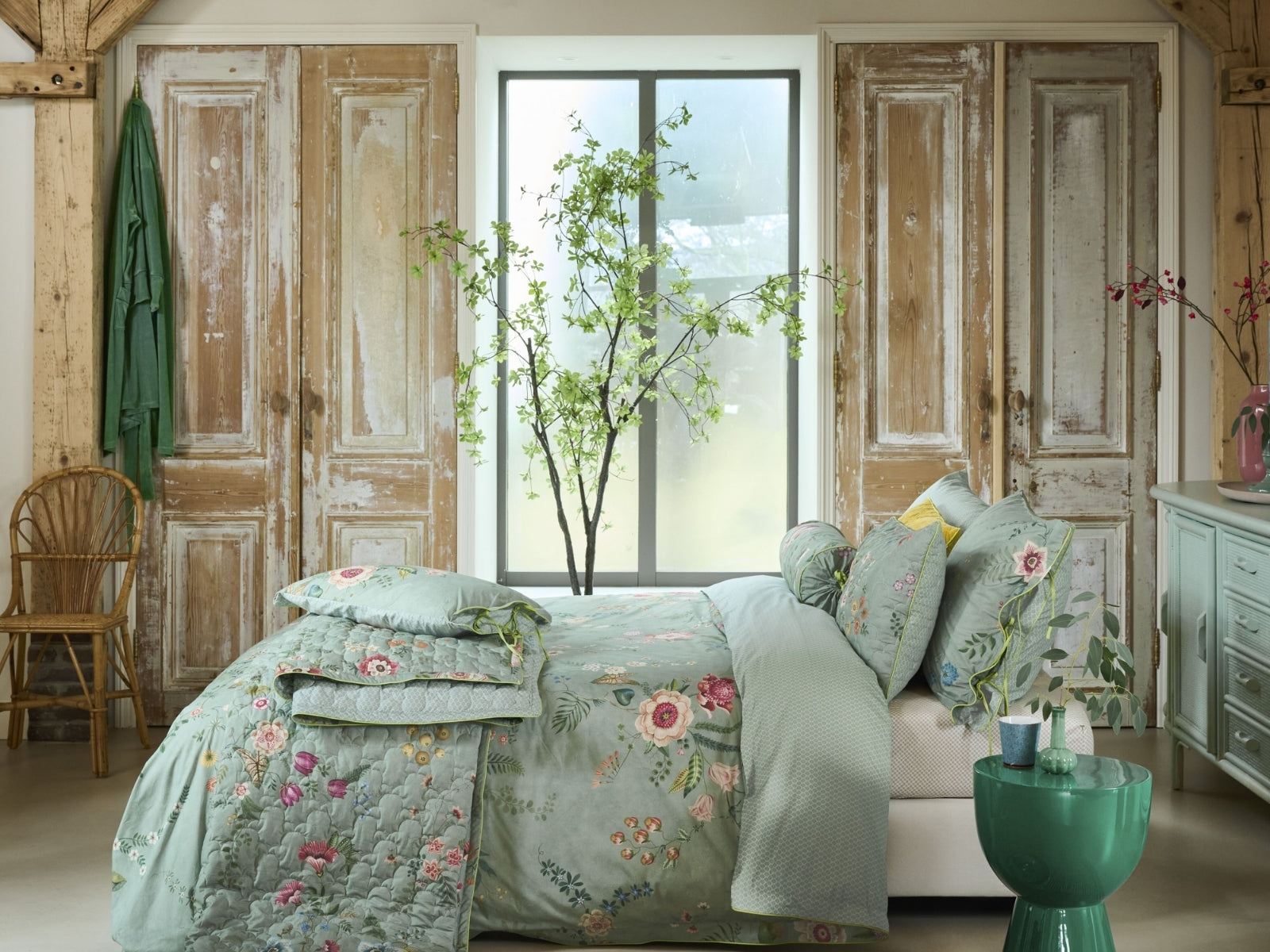 PIP STUDIO Everbloom Kissen grün 35x60cm (1 Stück) - Produktbild 5