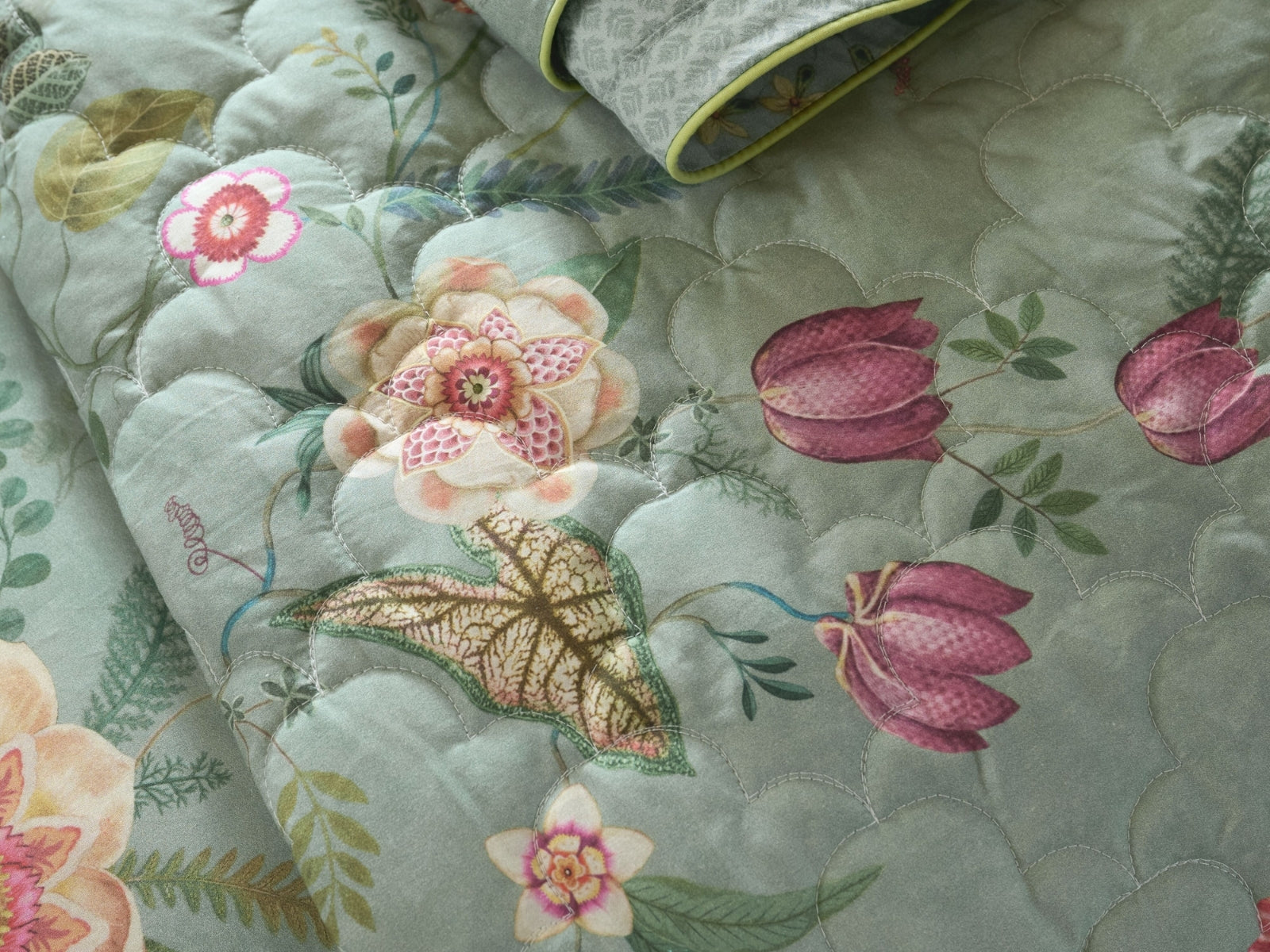 PIP STUDIO Everbloom Bettwäsche grün 135x200cm (1 Stück) - Produktbild 3