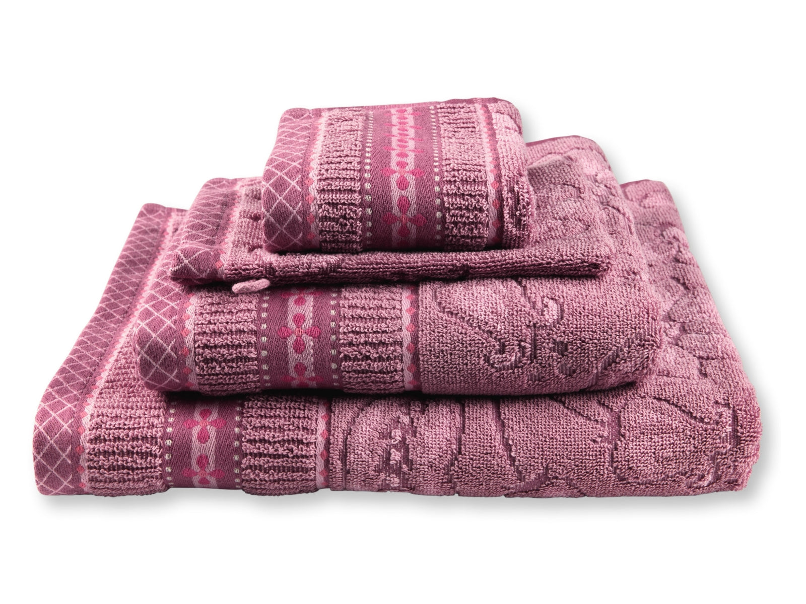 PIP STUDIO Jasmin Jacquard Duschtuch light pink 70x140cm (1 Stück) - Produktbild 2
