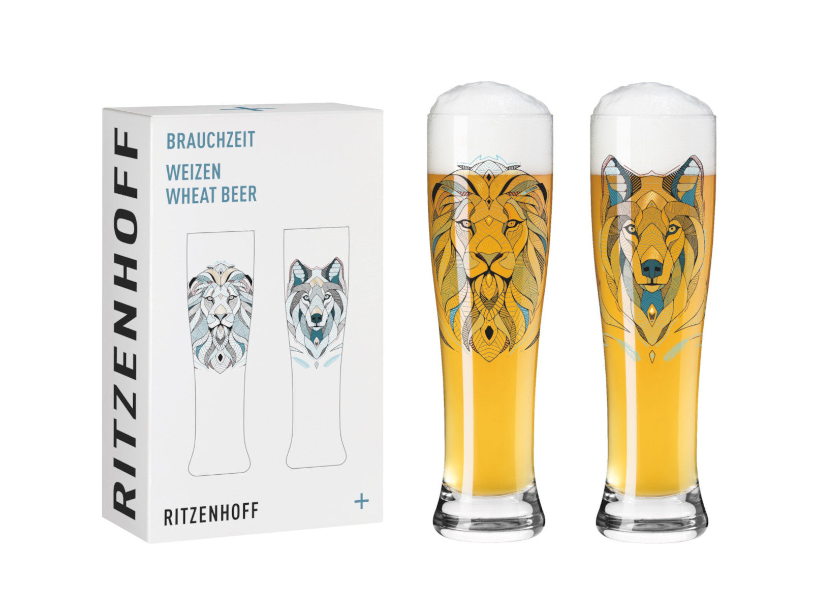 Ritzenhoff Brauchzeit Bierglas 2er Set (A.Preis) #27 #28 F25 Freisteller 1