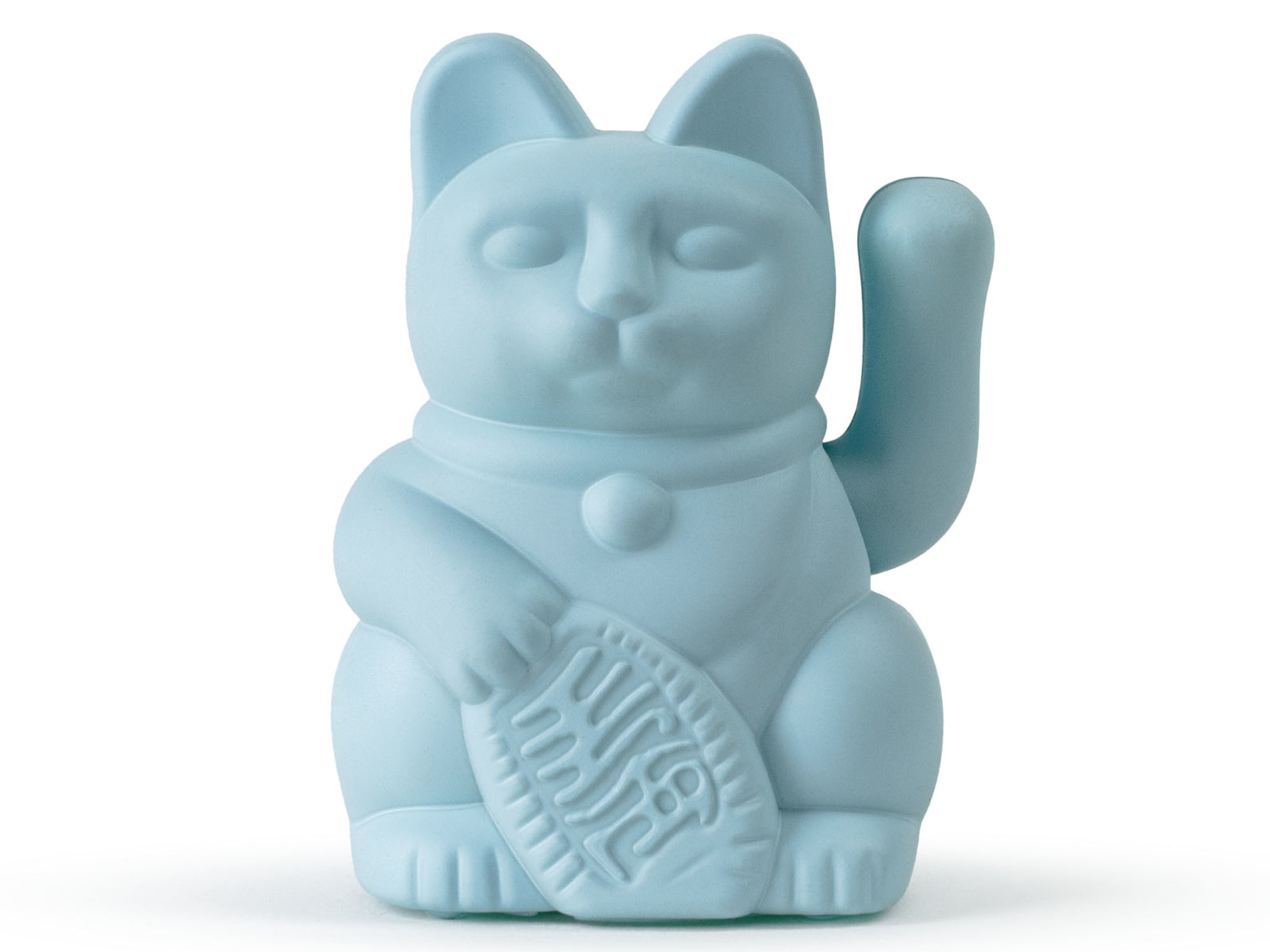 Donkey Products Lucky Cat Solar Winkekatze hellblau 6,5cm Freisteller 1