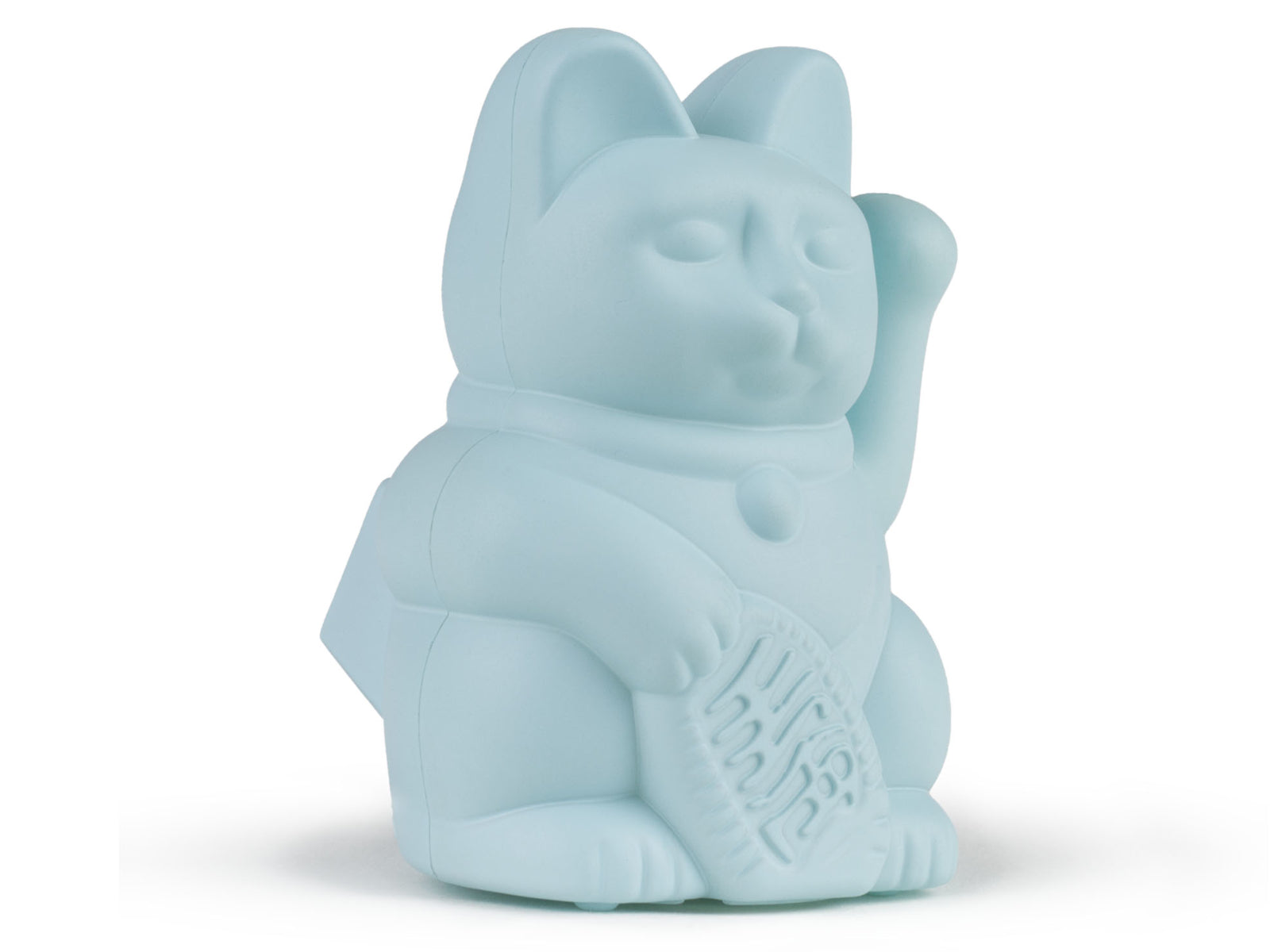 Donkey Products Lucky Cat Solar Winkekatze hellblau 6,5cm Freisteller 2