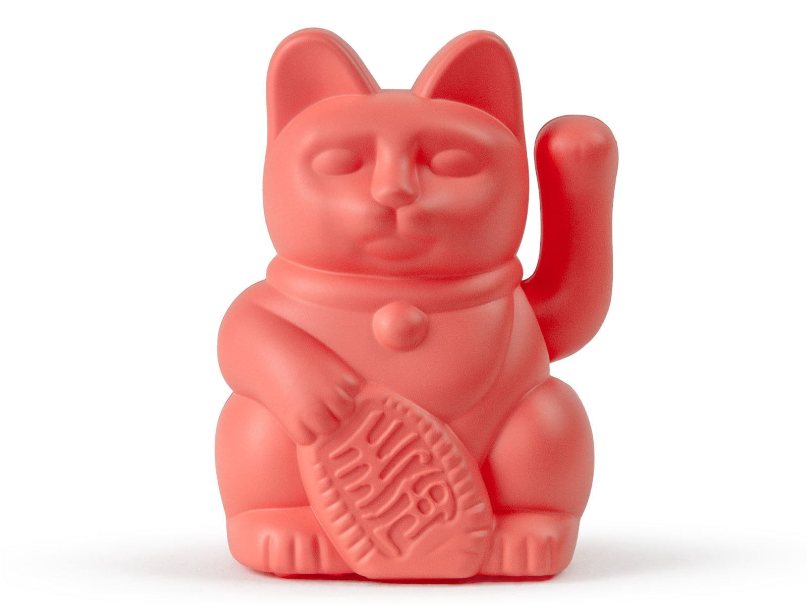 Donkey Products Lucky Cat Solar Winkekatze neon orange 6,5cm Freisteller 1