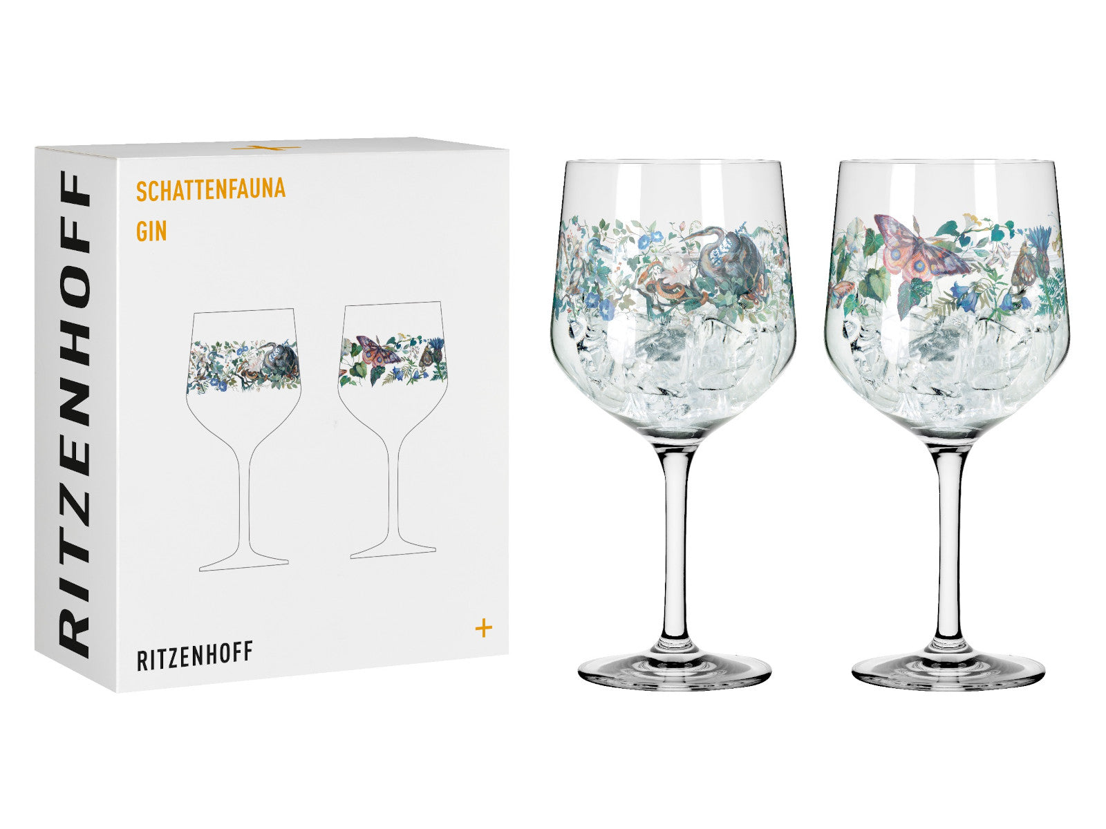 RITZENHOFF Schattenfauna Gin Kelch 2er Set (C. Mcallister) H25 #7 #8 Freisteller 1