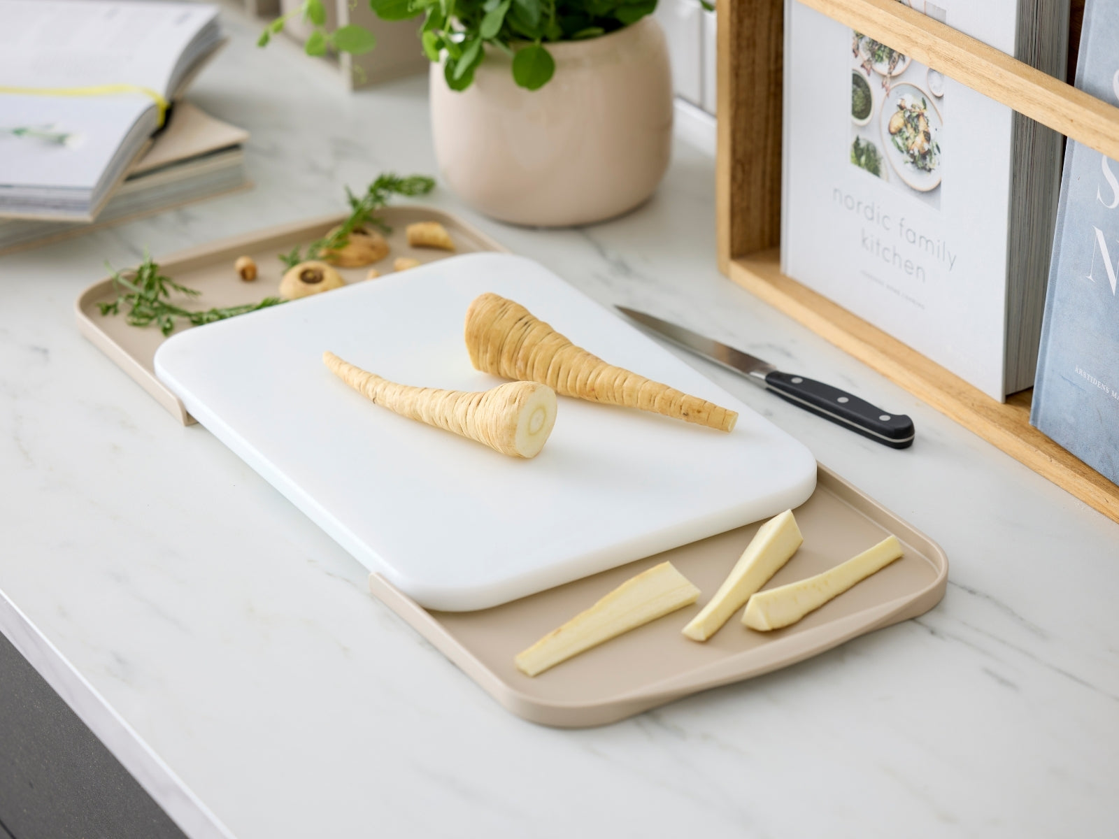 Rosti Separa Schneidebrett mit Schalen humus 39cm - Produktbild 3