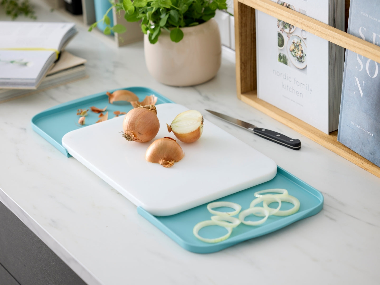 Rosti Separa Schneidebrett mit Schalen nordic green 39cm - Produktbild 9