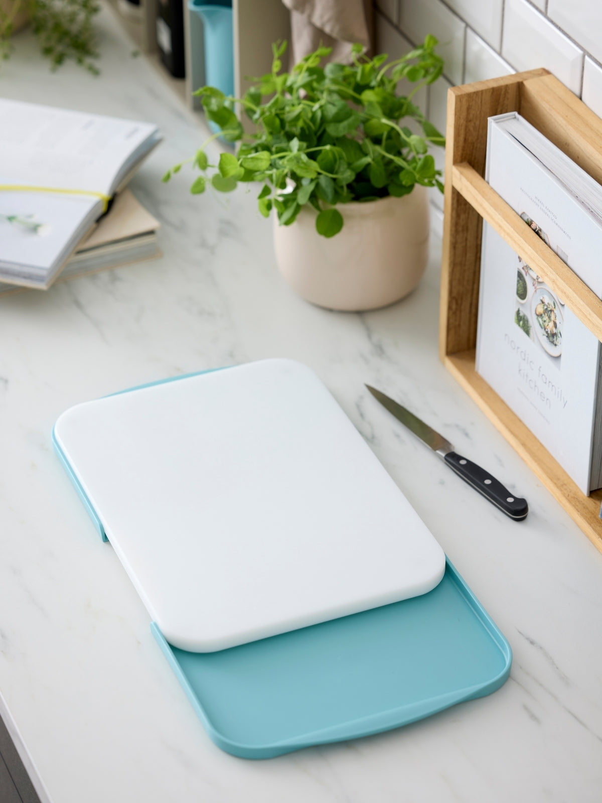 Rosti Separa Schneidebrett mit Schalen nordic green 39cm - Produktbild 6